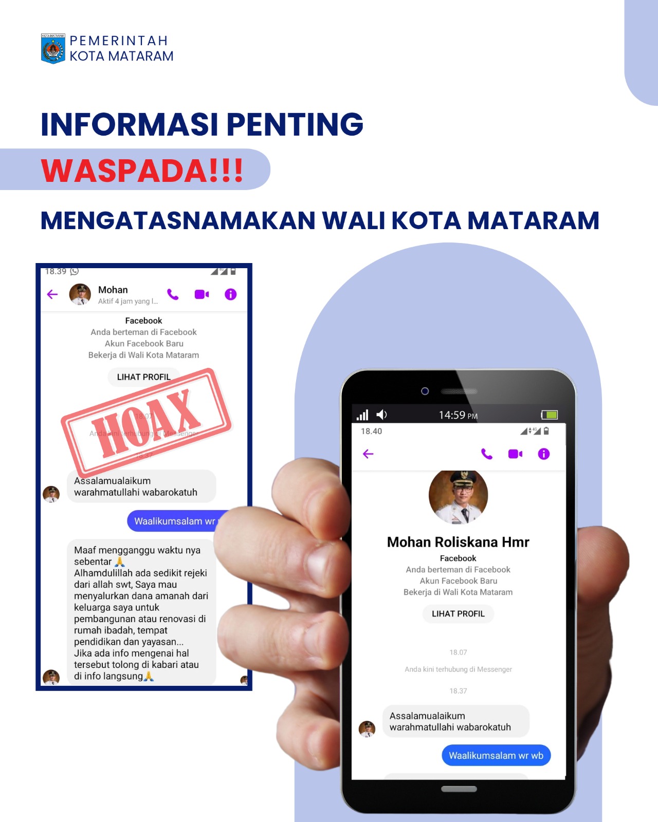 Penipuan Mengatasnamakan Wali Kota