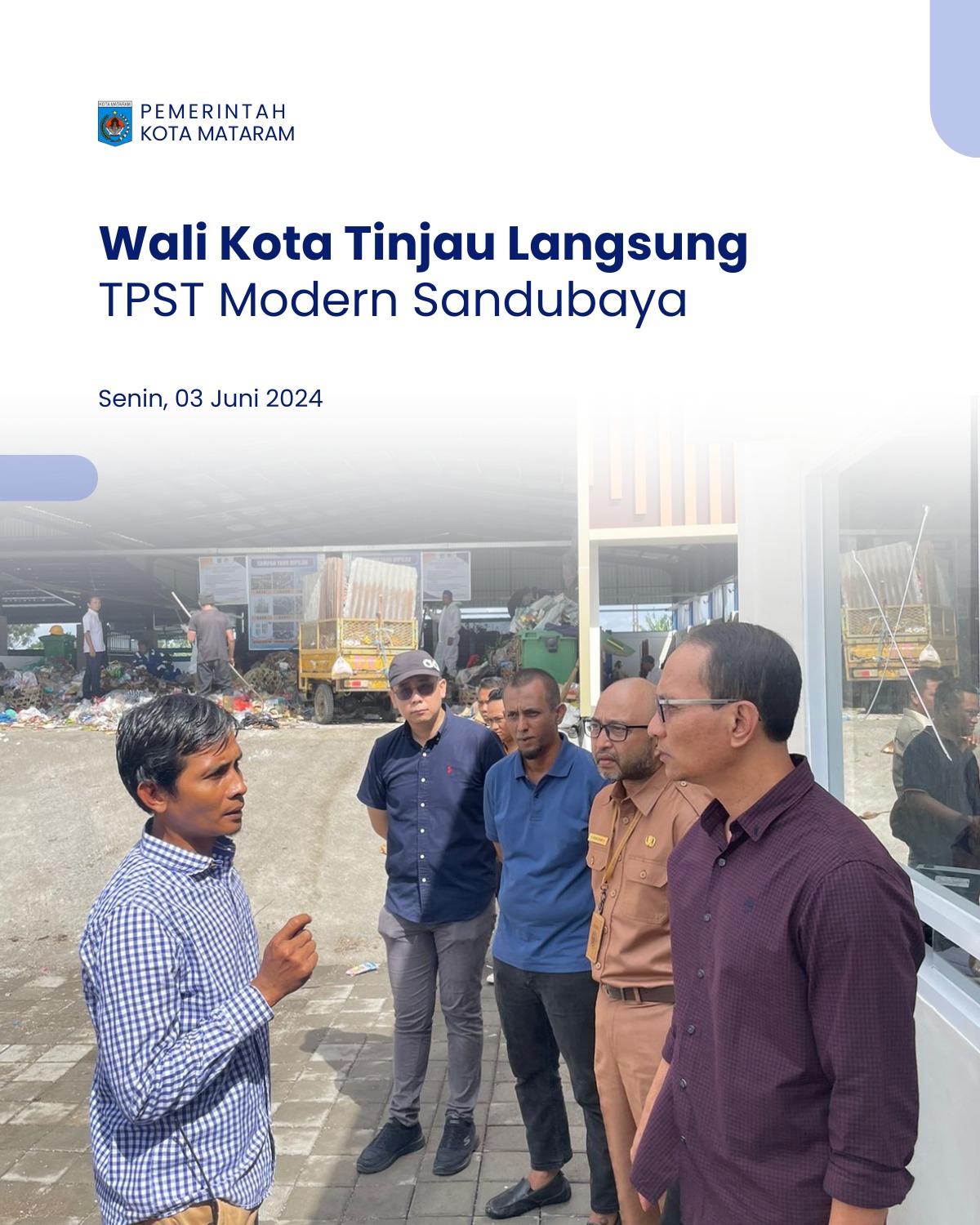 Wali Kota Tinjau Langsung TPST Modern Sandubaya 