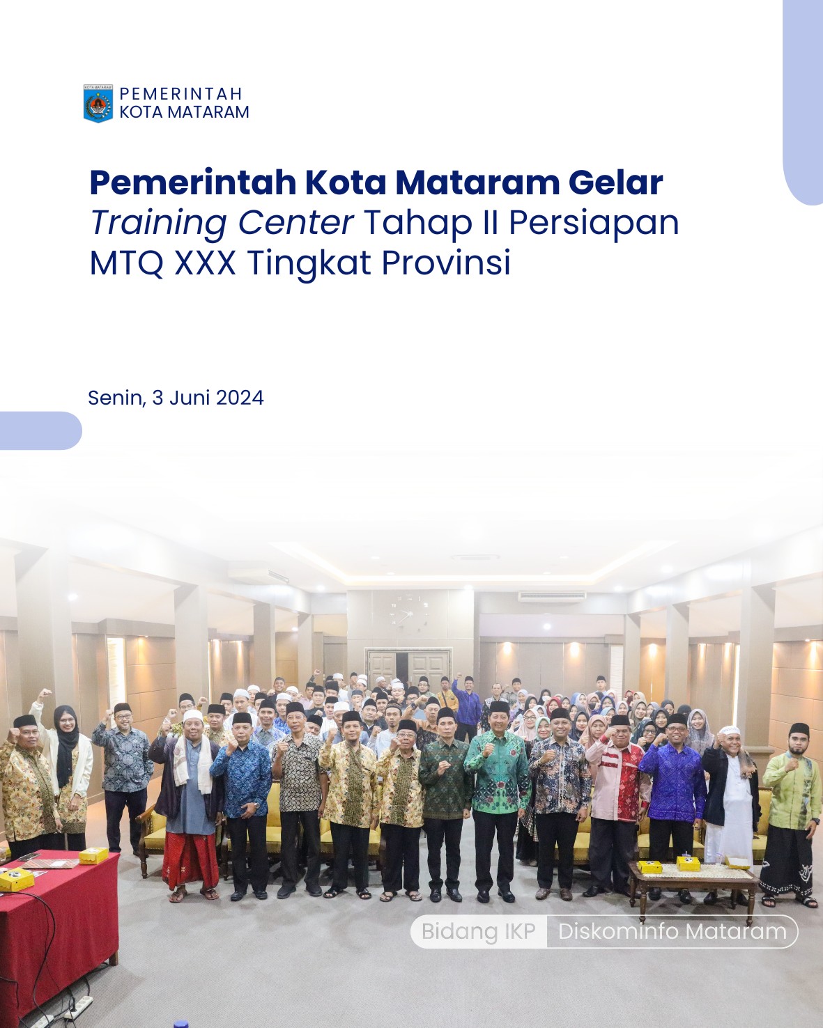 Pemerintah Kota Mataram Gelar Training Center Tahap II untuk Persiapan MTQ XXX Tingkat Provinsi 