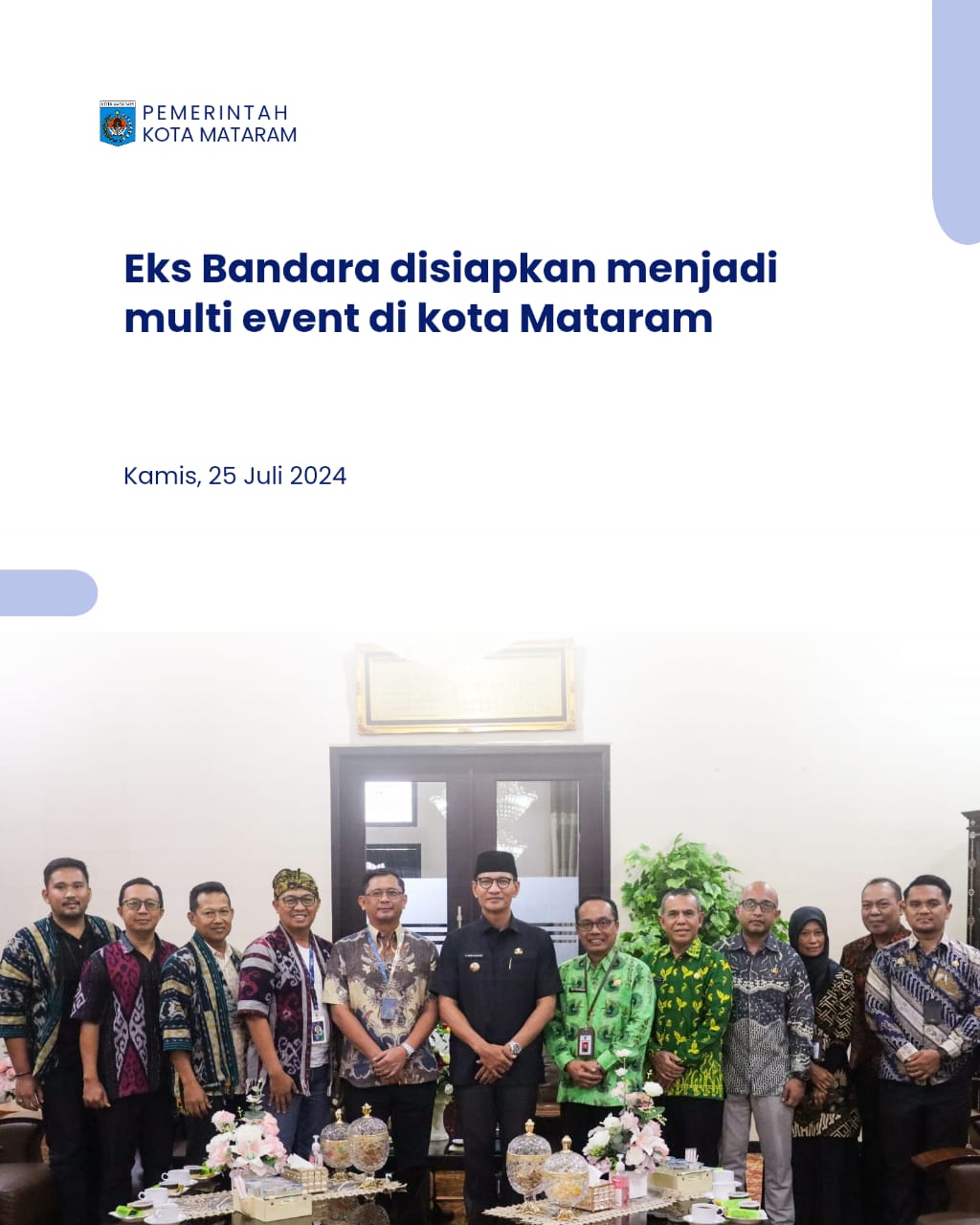 Eks Bandara disiapkan menjadi multi event di Kota Mataram