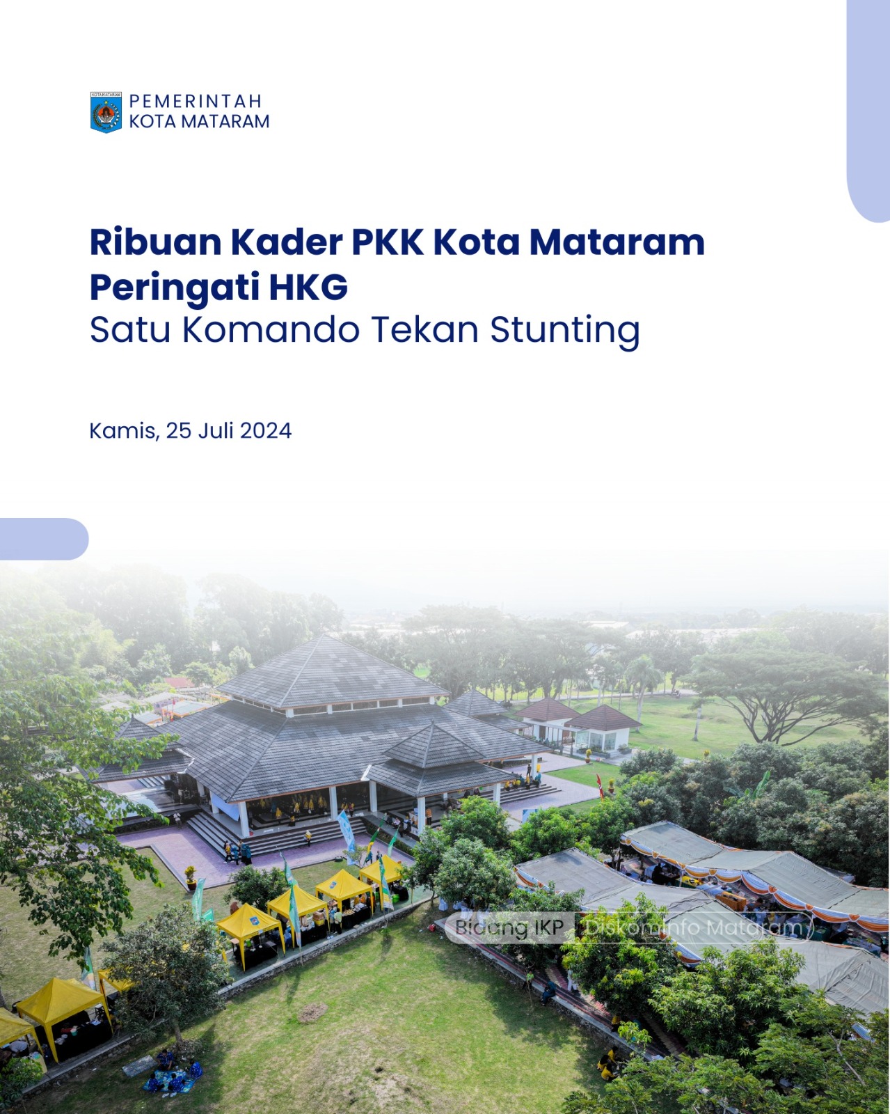 Ribuan Kader PKK Kota Mataram Gelar Peringati HKG, Satu Komando Tekan Stunting