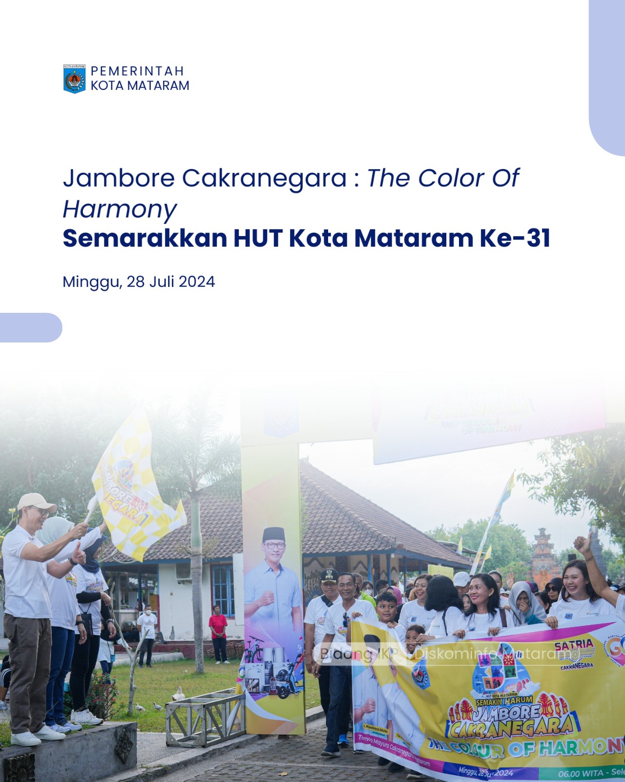 Jambore Cakranegara: The Color of Harmony" Semarakkan HUT Kota Mataram ke-31