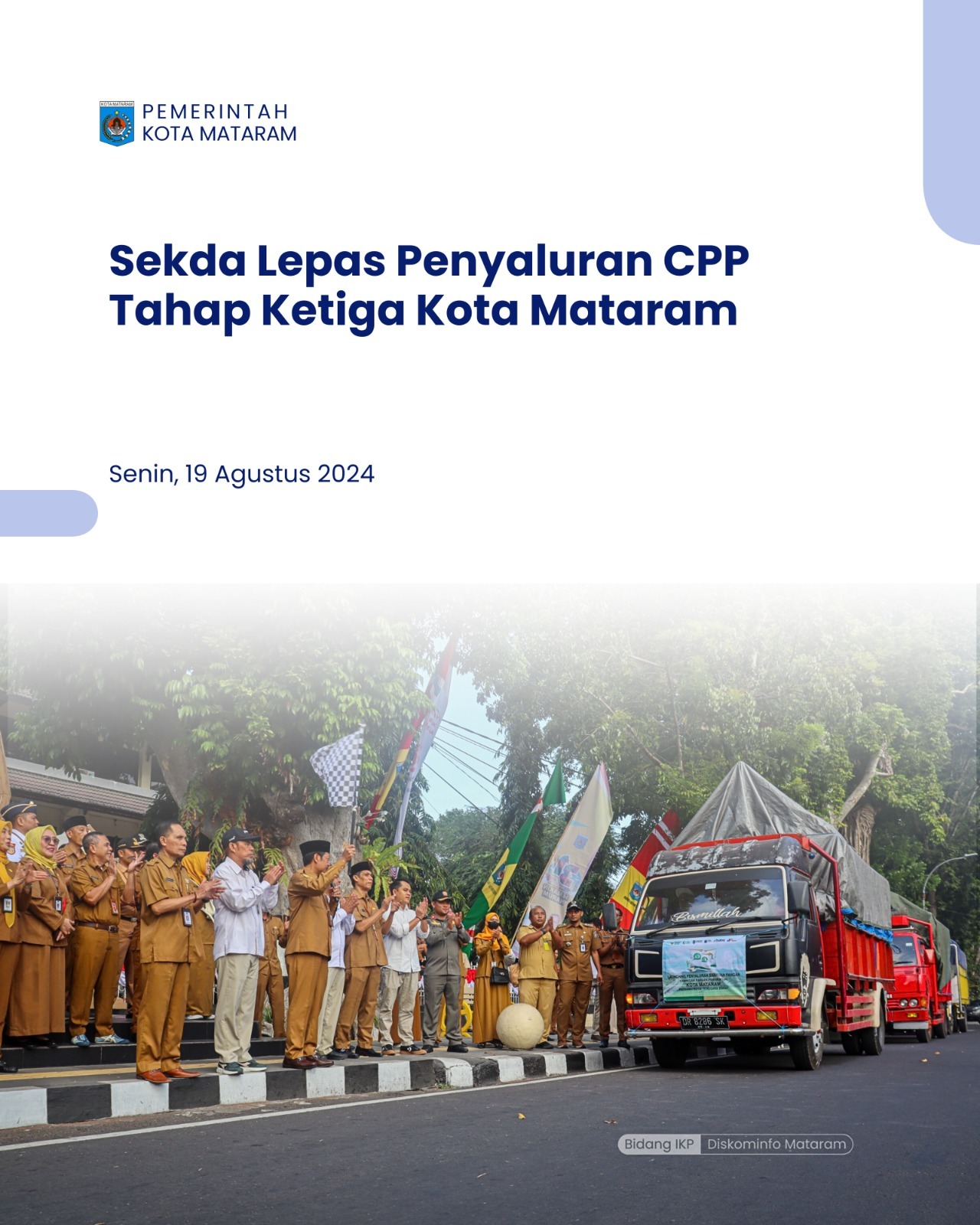 Sekda Lepas Penyaluran CPP Tahap Ketiga Kota Mataram