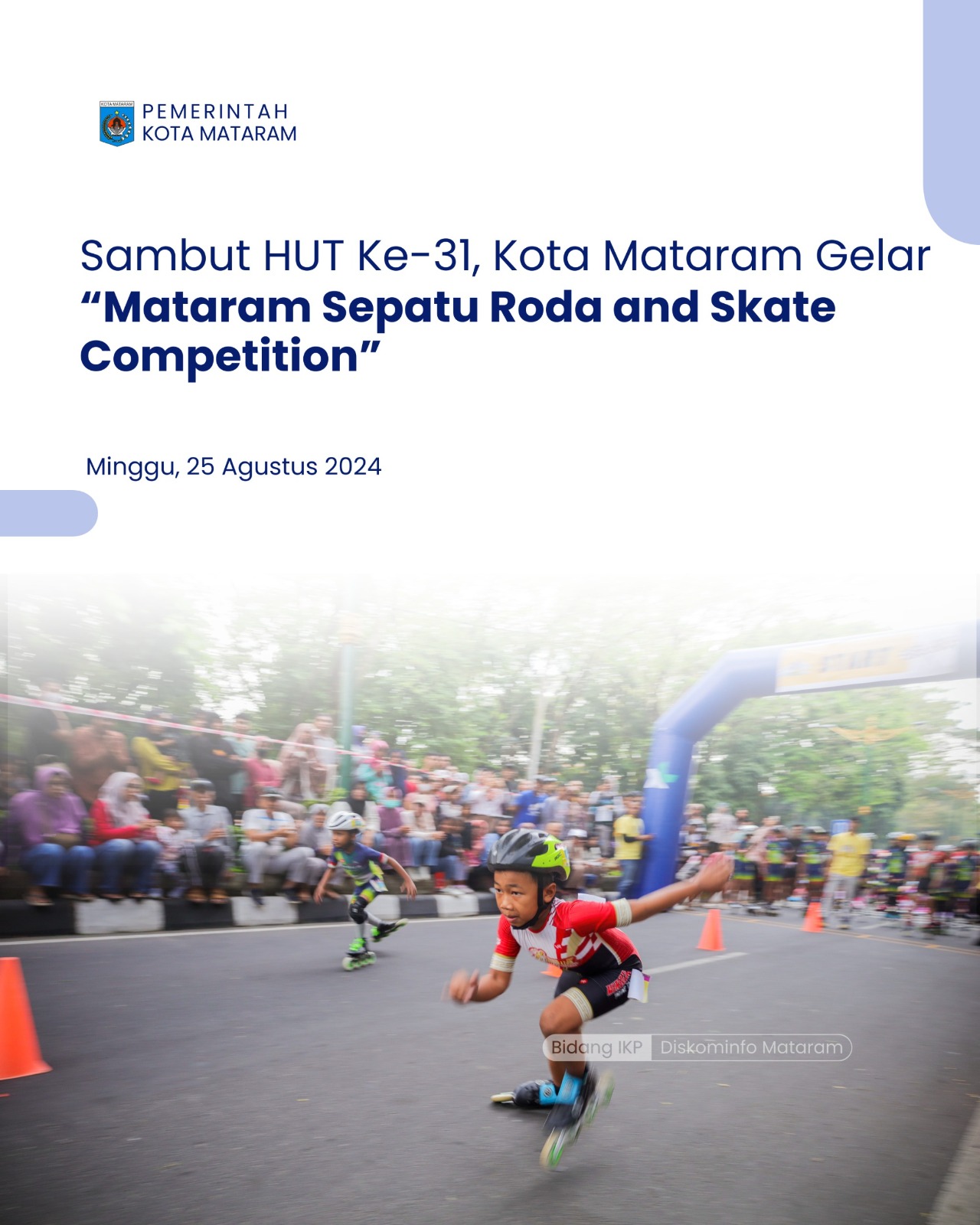 Sambut HUT ke-31, Kota Mataram Gelar "Mataram Sepatu Roda and Skate Competition"