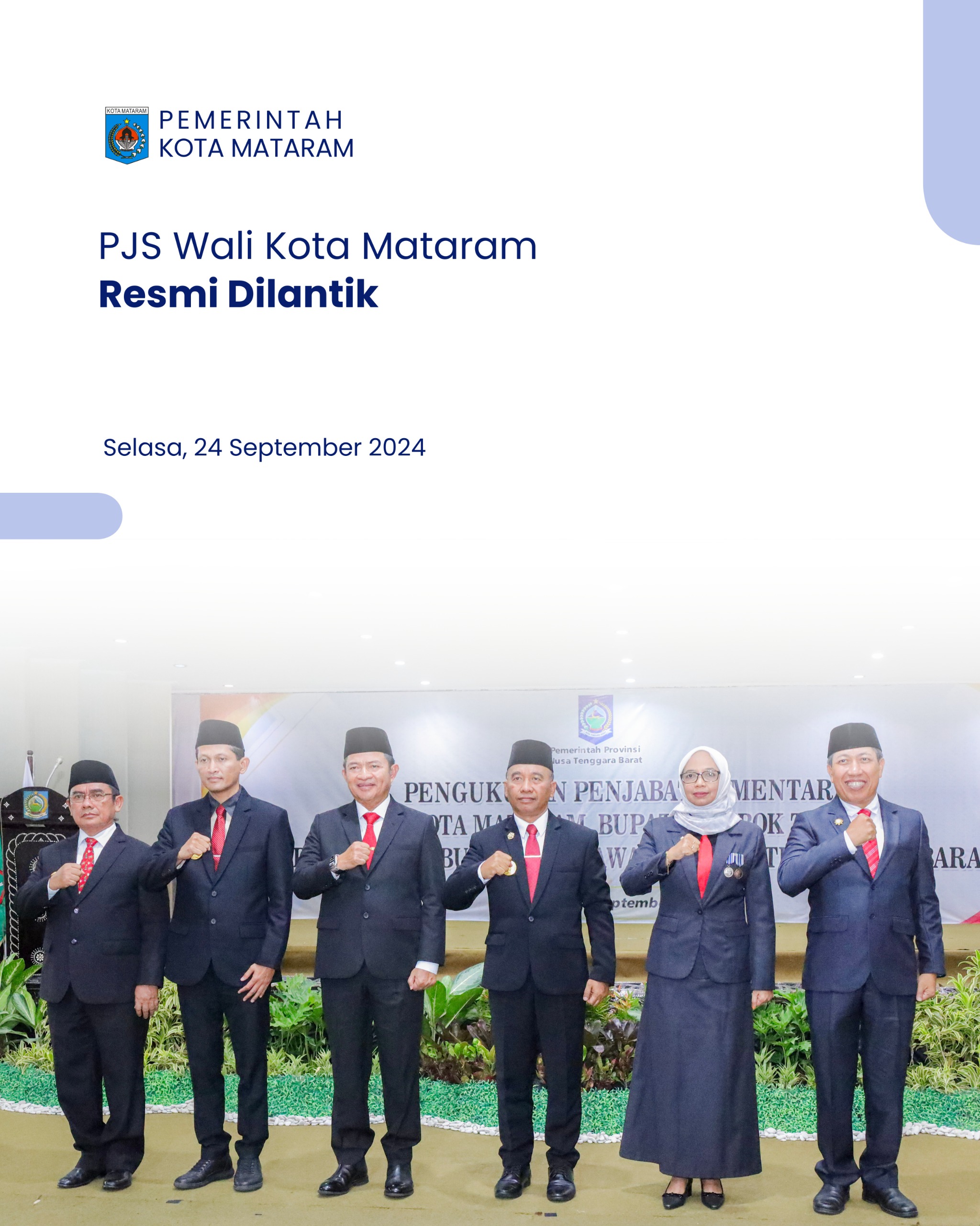 Pjs Wali Kota Mataram Resmi Dilantik