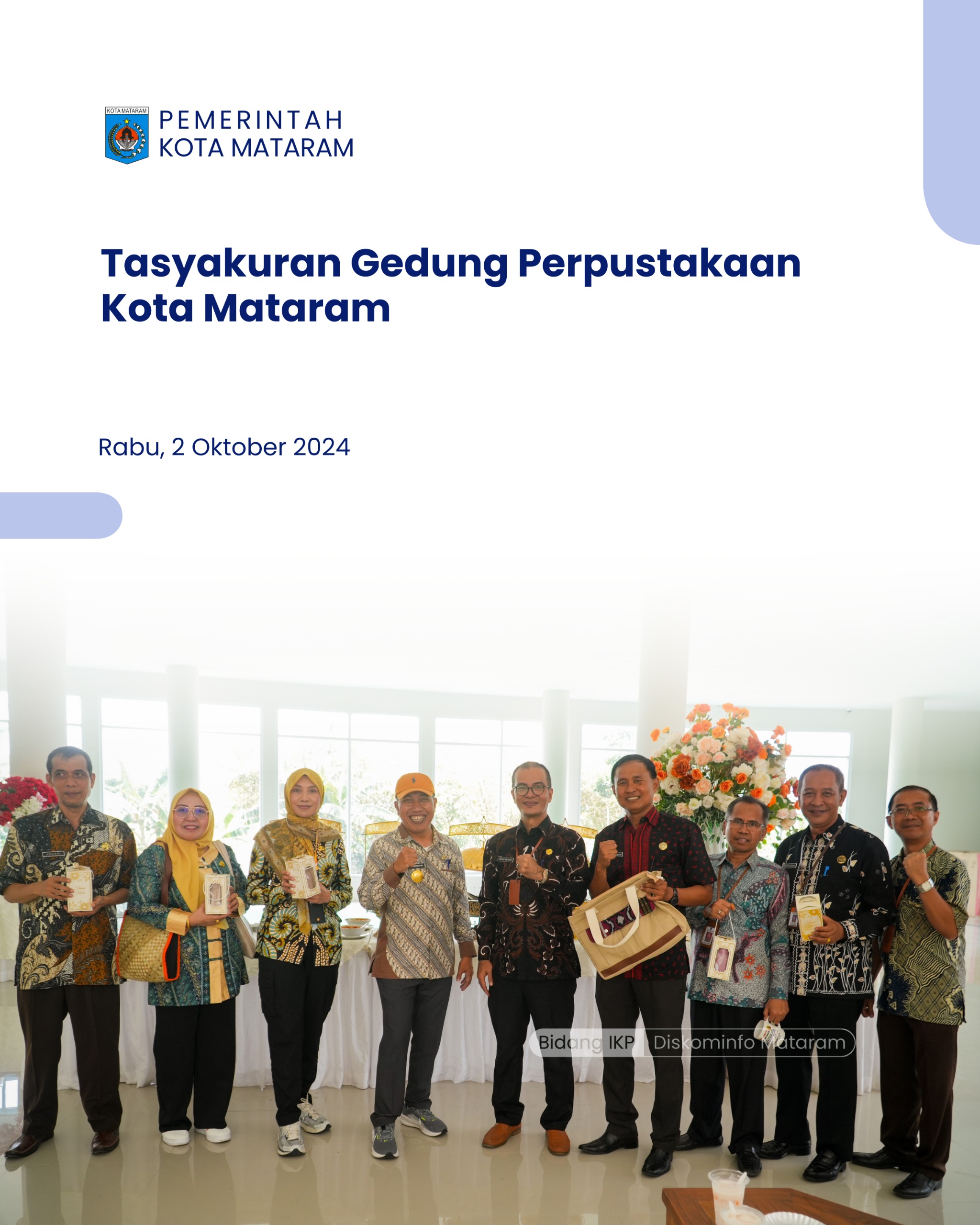 Tasyakuran Gedung Perpustakaan Kota Mataram