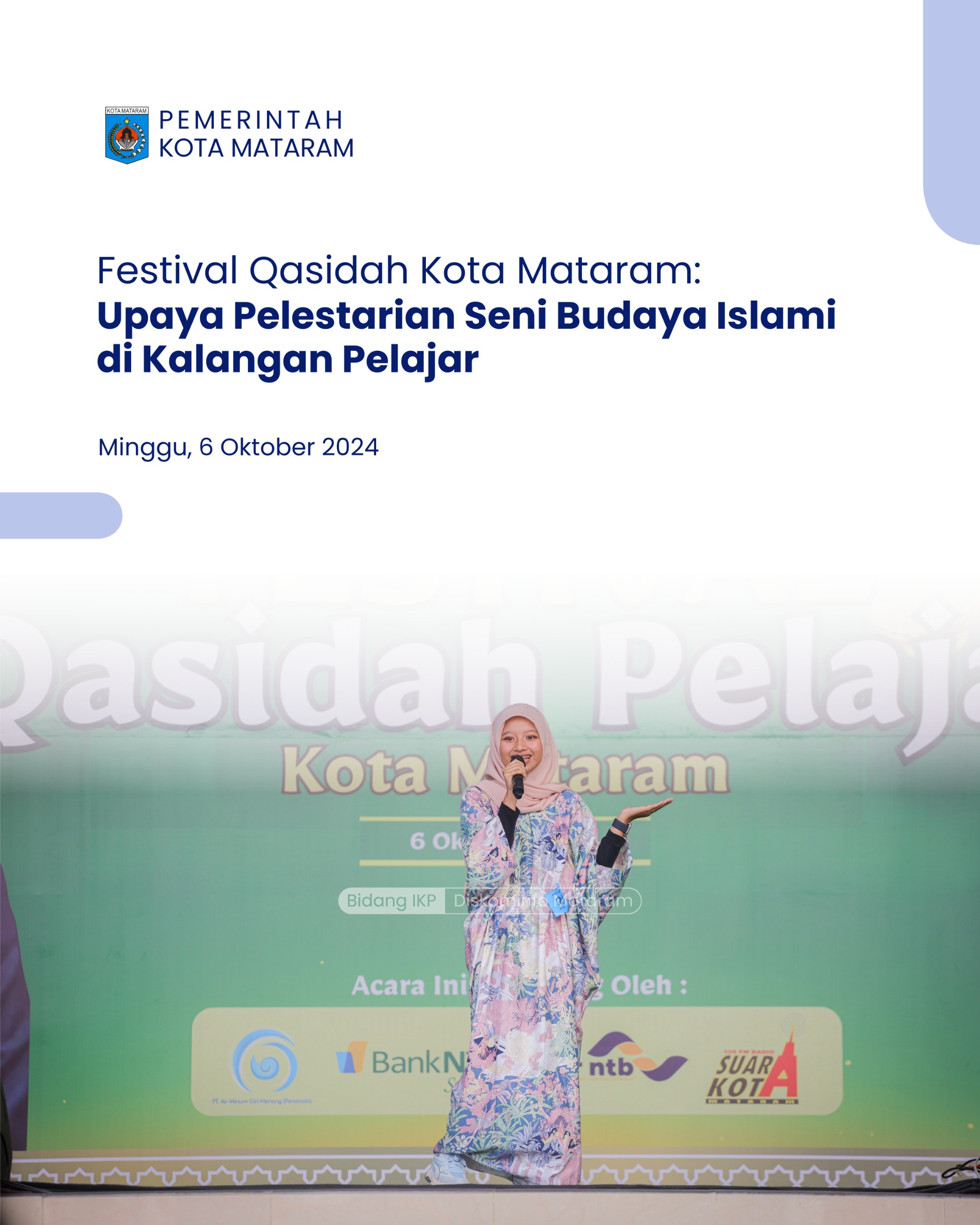 Festival Qasidah Kota Mataram: Upaya Pelestarian Seni Budaya Islami di Kalangan Pelajar