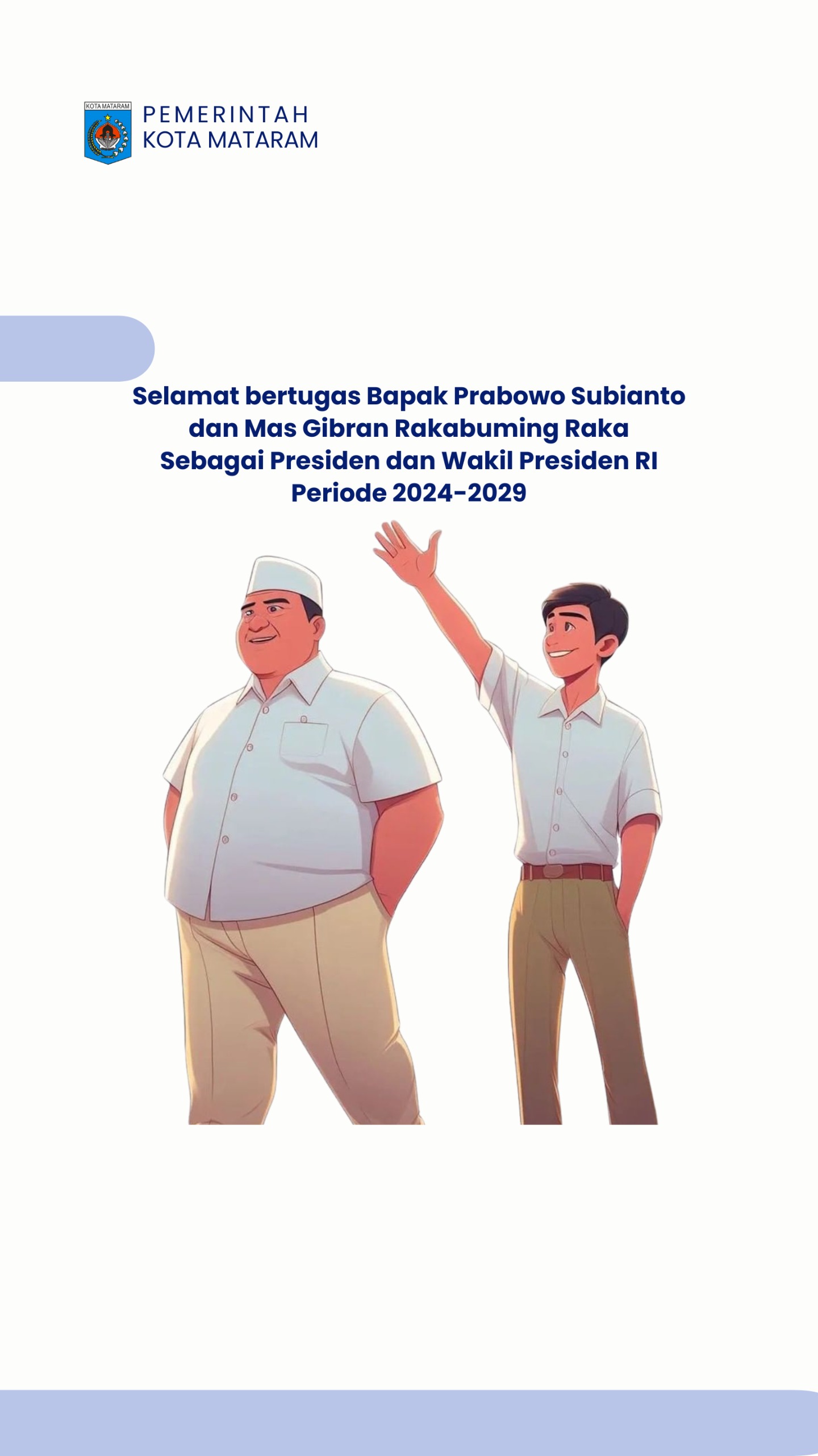 Selamat bertugas Bapak Prabowo Subianto dan Mas Gibran Rakabuming Raka sebagai Presiden RI dan Wakil Presiden RI masa jabatan 2024-2029. Semoga bisa membawa Indonesia lebih maju.