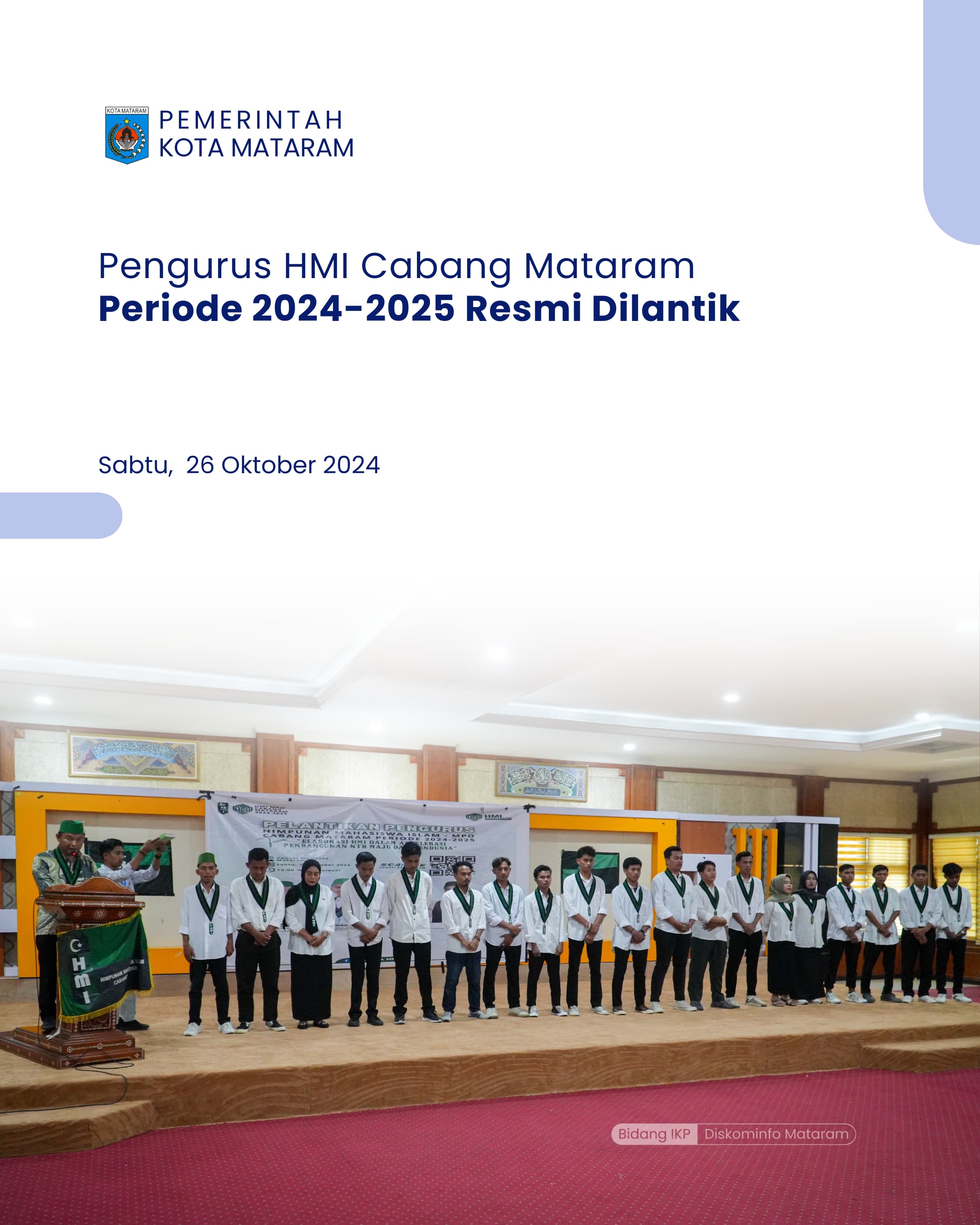 Pengurus HMI Cabang Mataram Periode 2024-2025 Resmi Dilantik