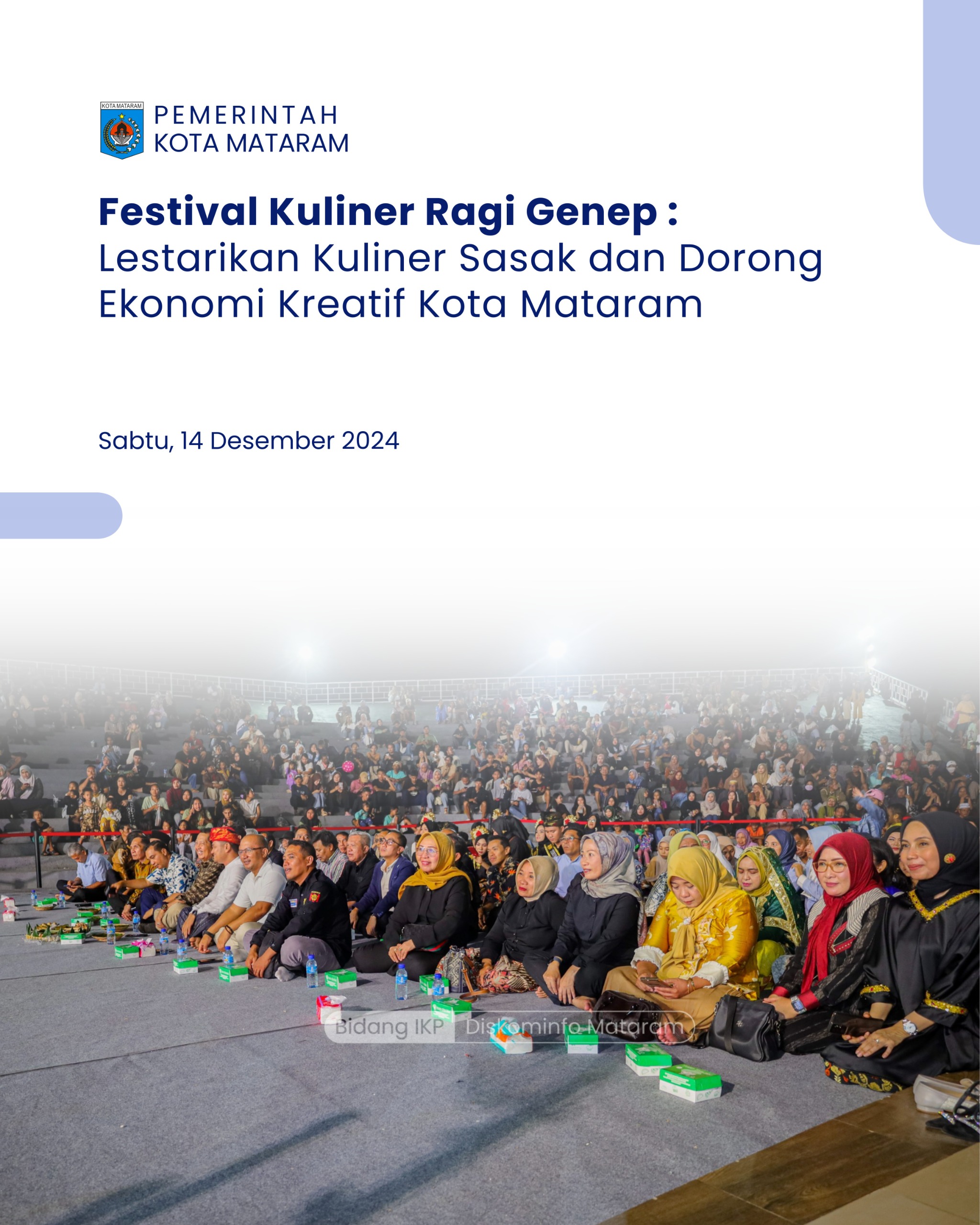 Festival Kuliner Ragi Genep : Lestarikan Kuliner Sasak dan Dorong Ekonomi Kreatif Kota Mataram