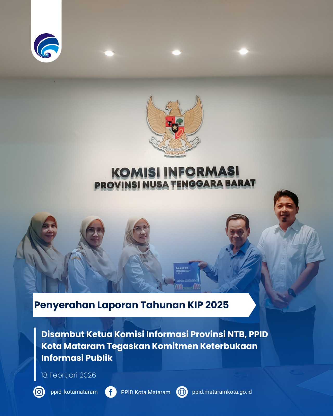 Disambut Ketua Komisi Informasi Provinsi NTB, PPID Kota Mataram Tegaskan Komitmen Keterbukaan Informasi Publik