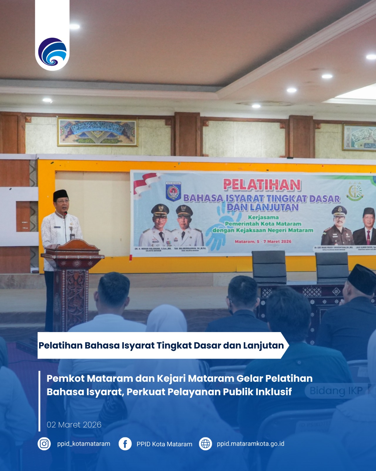 Pemkot Mataram dan Kejari Mataram Gelar Pelatihan Bahasa Isyarat, Perkuat Pelayanan Publik Inklusif