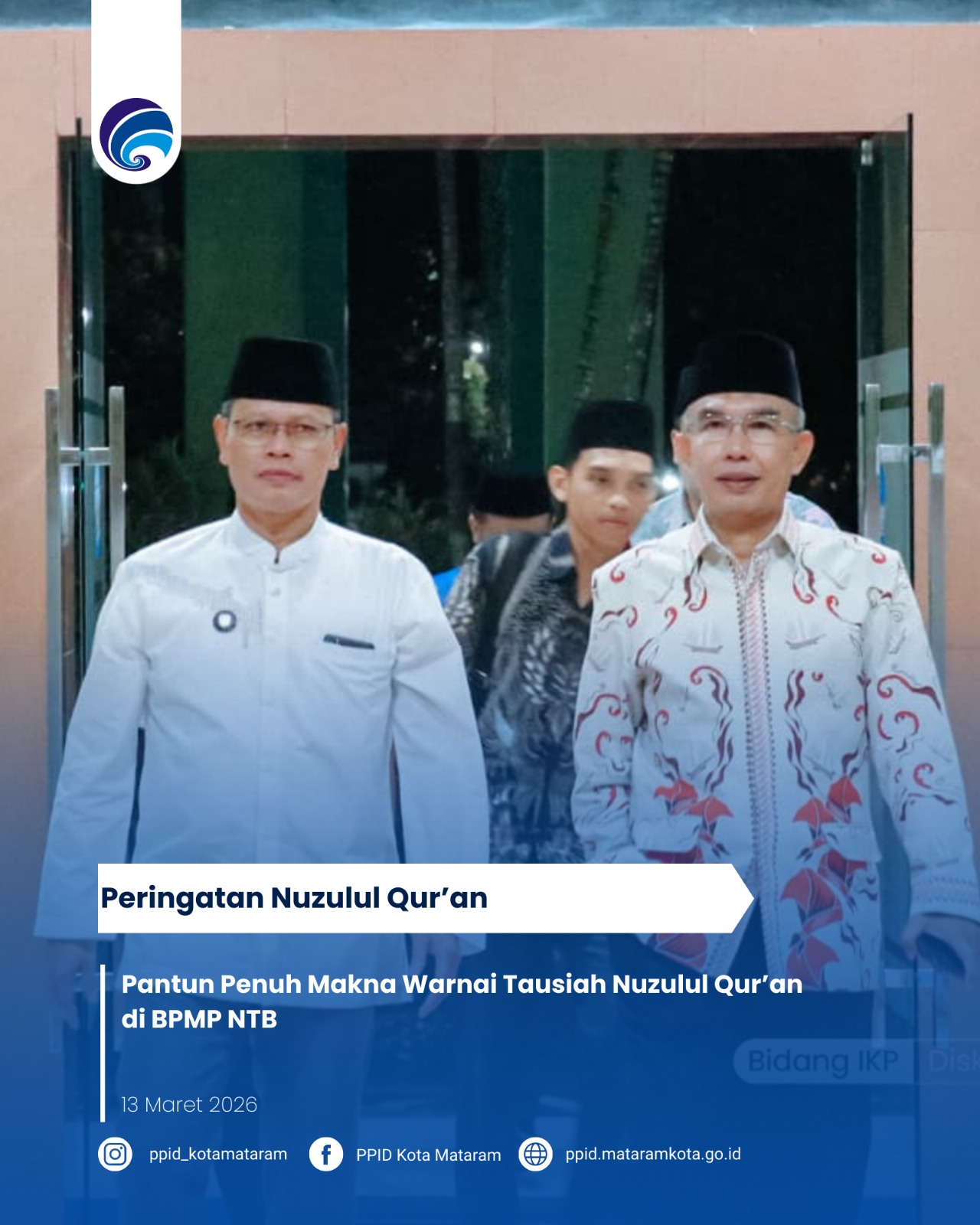 Pantun Penuh Makna Warnai Tausiah Nuzulul Qur’an di BPMP NTB