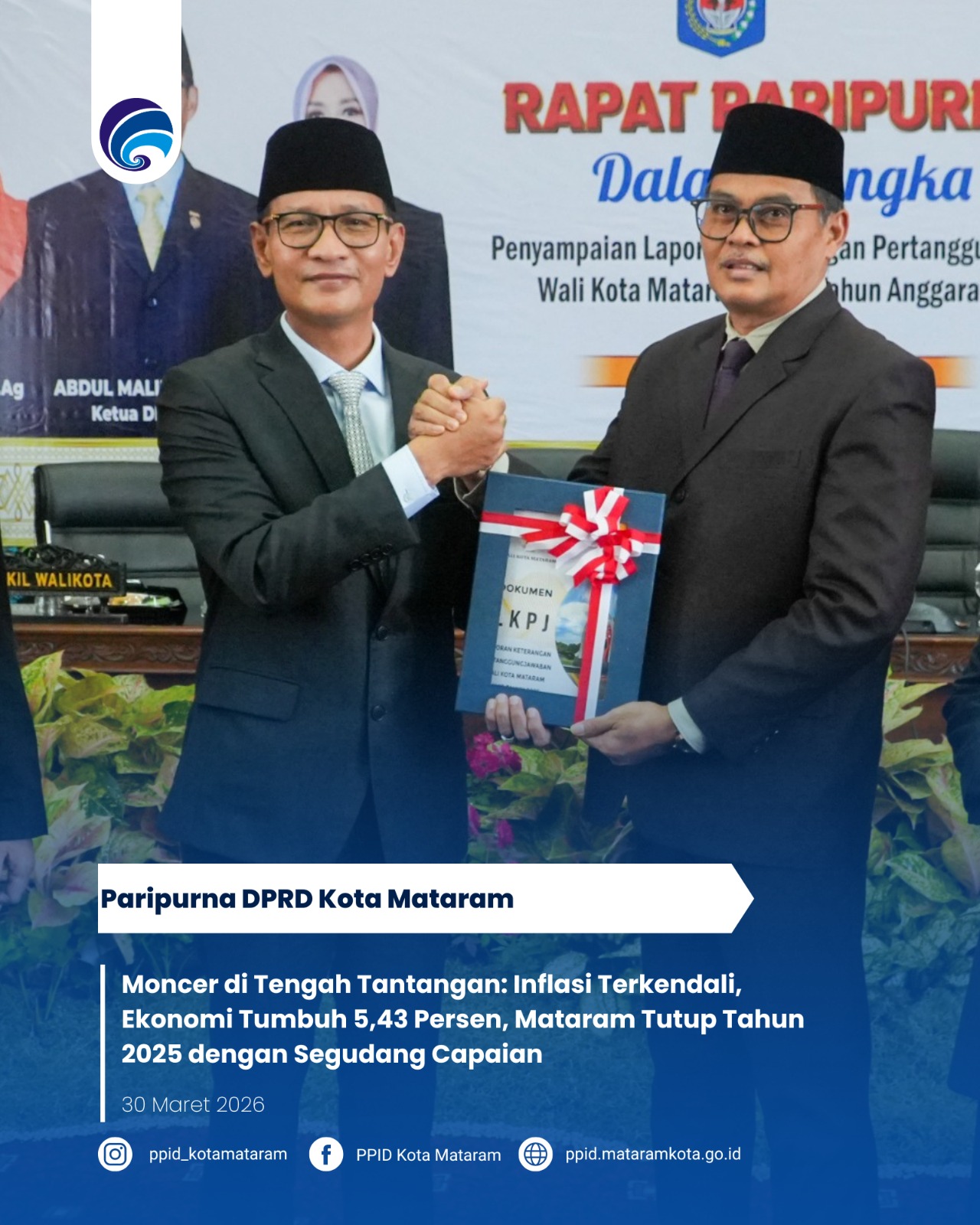 Moncer di Tengah Tantangan: Inflasi Terkendali, Ekonomi Tumbuh 5,43 Persen, Mataram Tutup Tahun 2025 dengan Segudang Capaian