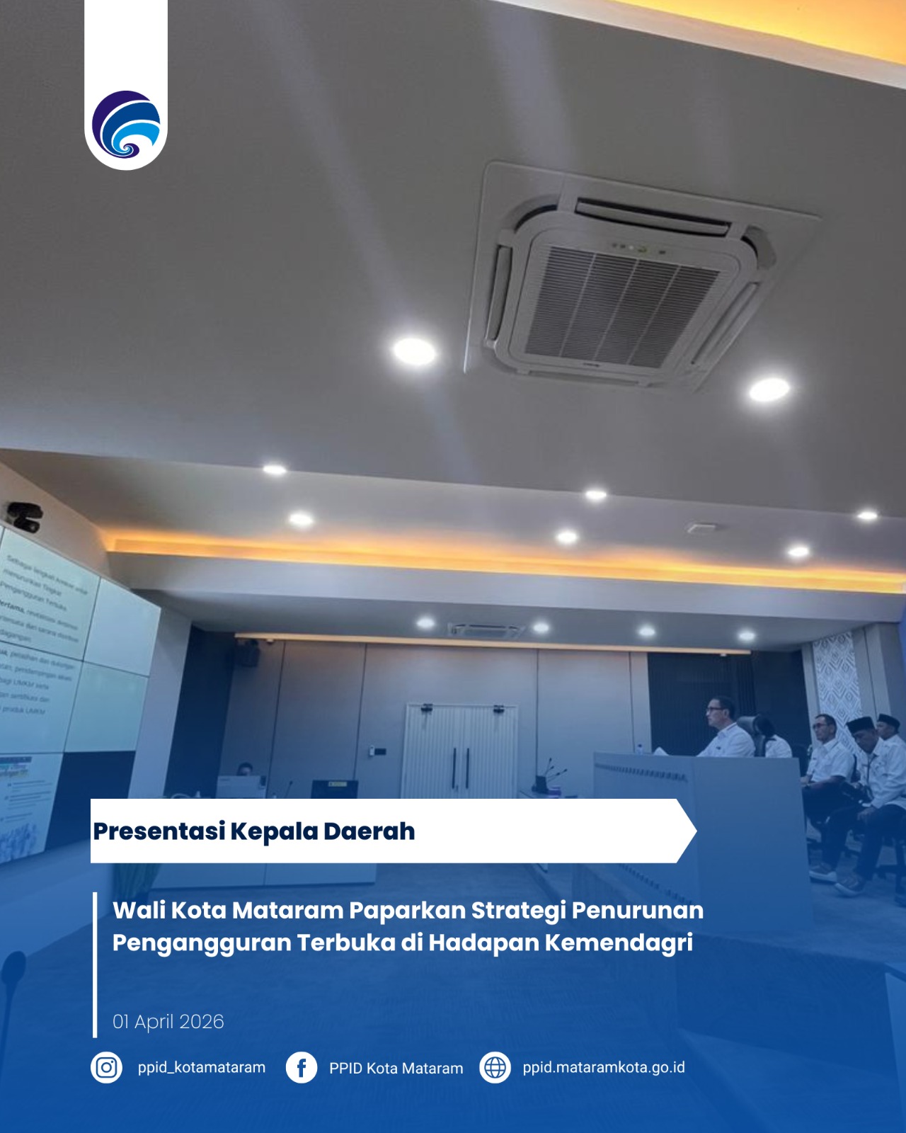 Wali Kota Mataram Paparkan Strategi Penurunan Pengangguran Terbuka di Hadapan Kemendagri