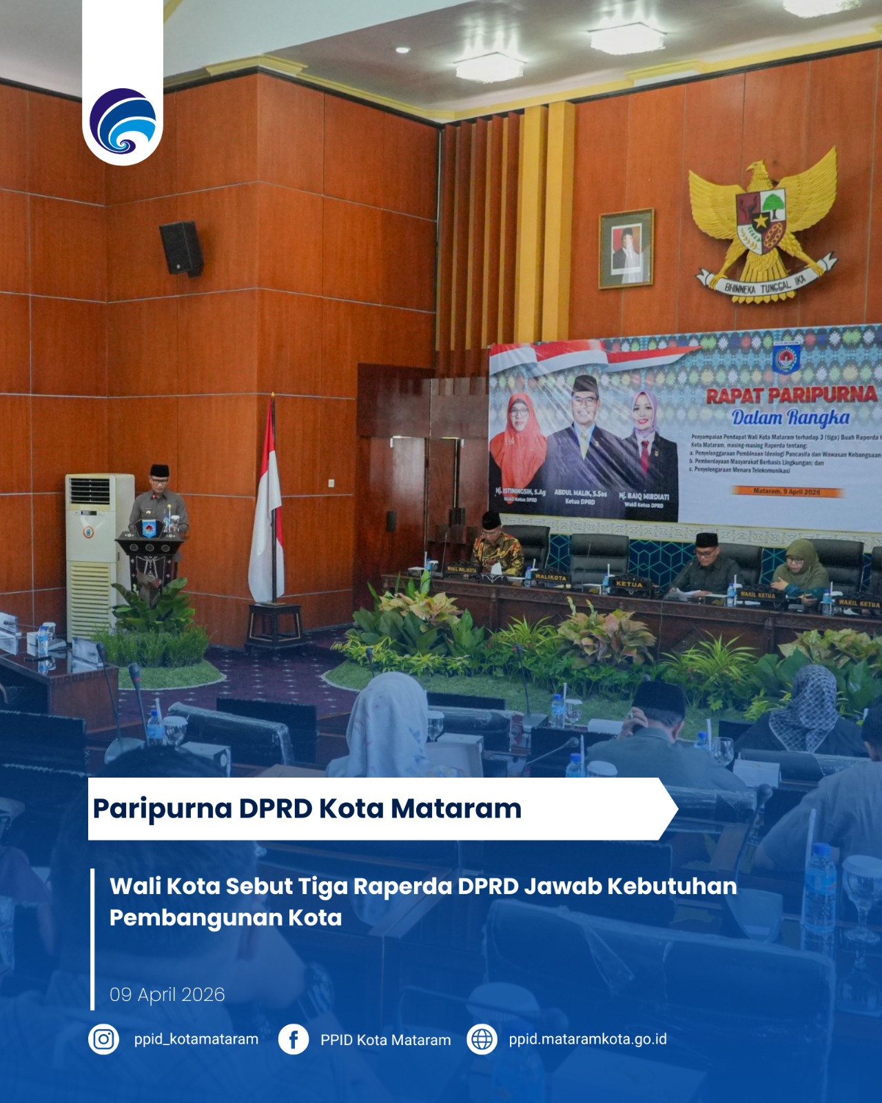 Wali Kota Sebut Tiga Raperda DPRD Jawab Kebutuhan Pembangunan Kota