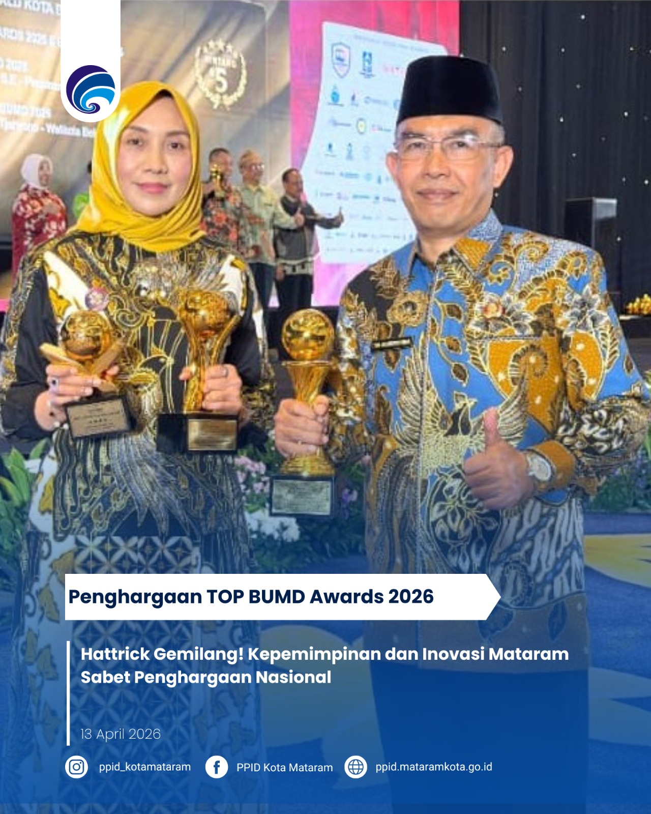 Hattrick Gemilang! Kepemimpinan dan Inovasi Mataram Sabet Penghargaan Nasional