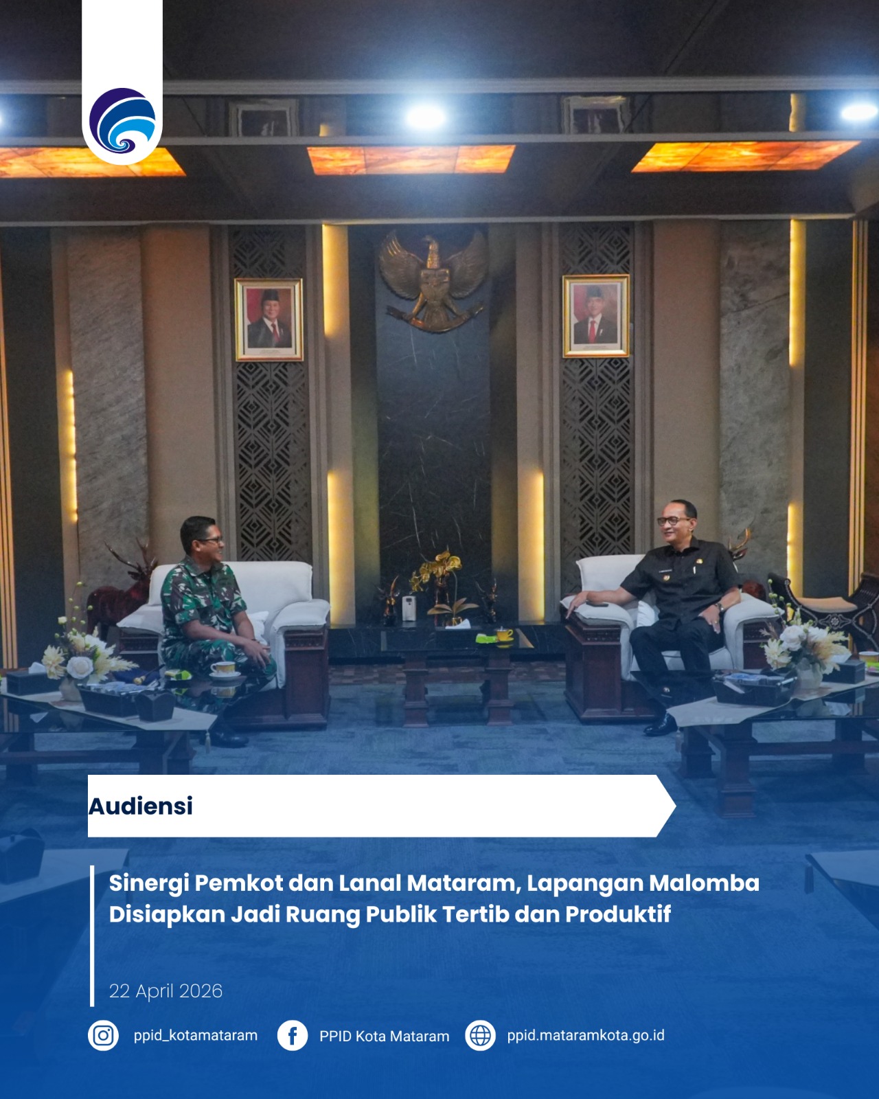 Sinergi Pemkot dan Lanal Mataram, Lapangan Malomba Disiapkan Jadi Ruang Publik Tertib dan Produktif