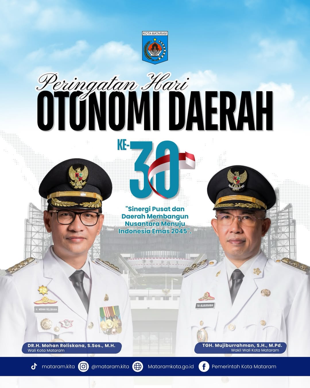 Selamat Memperingati Hari Otonomi Daerah ke-30
