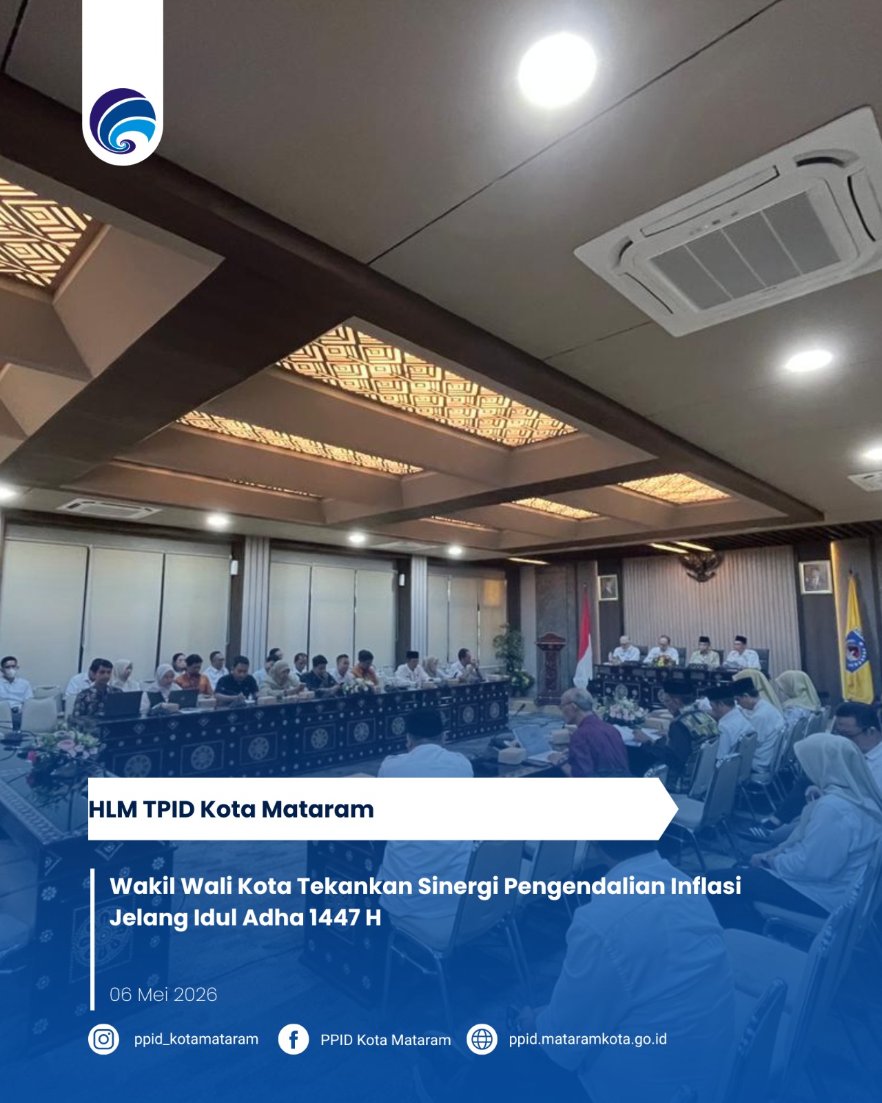 Wakil Wali Kota Tekankan Sinergi Pengendalian Inflasi Jelang Idul Adha 1447 H