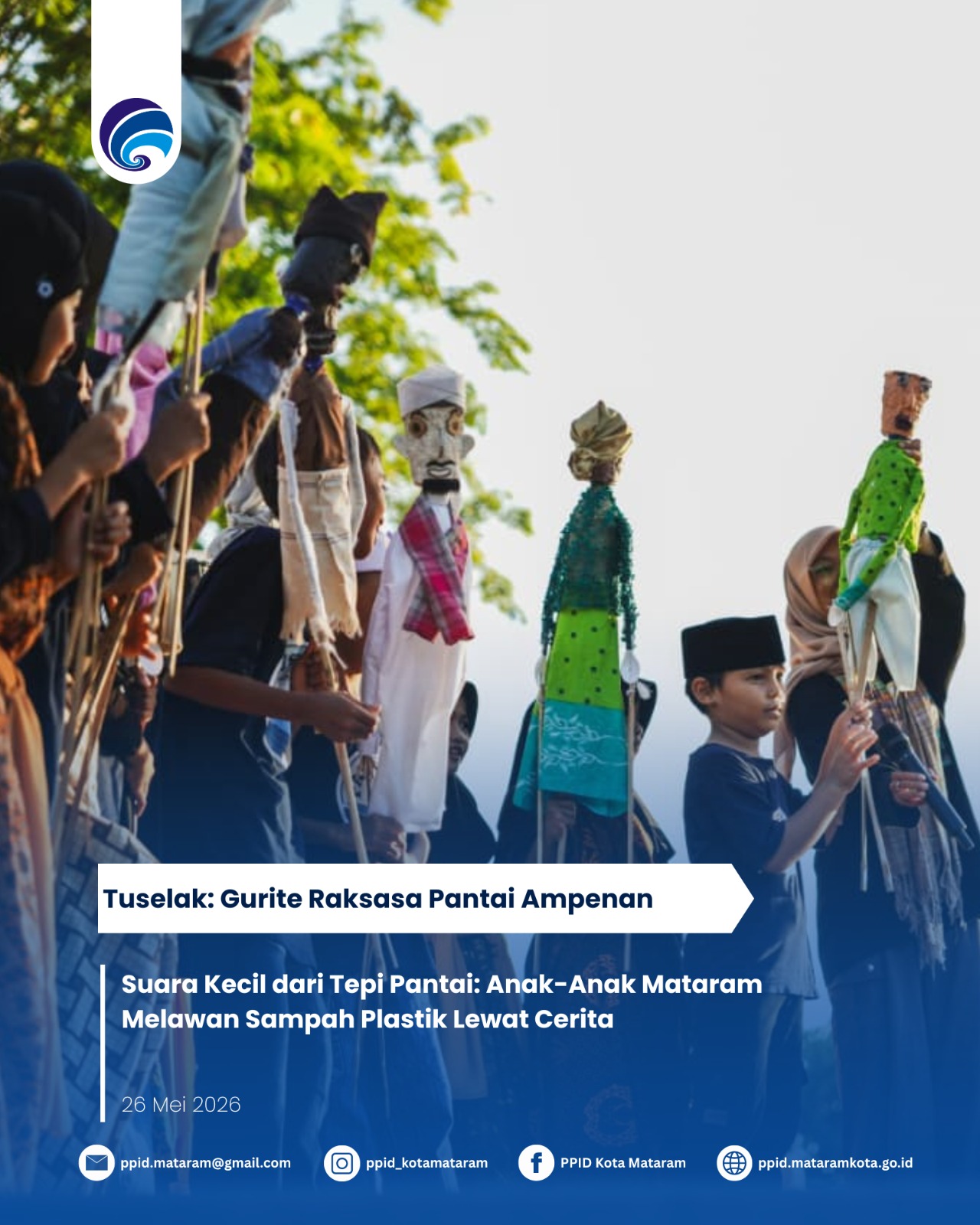 Suara Kecil dari Tepi Pantai: Anak-Anak Mataram Melawan Sampah Plastik Lewat Cerita