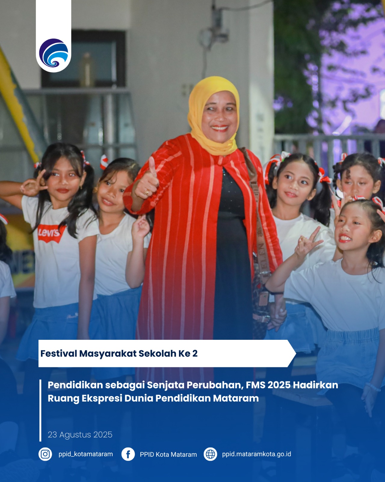 Pendidikan sebagai Senjata Perubahan, FMS 2025 Hadirkan Ruang Ekspresi Dunia Pendidikan Mataram