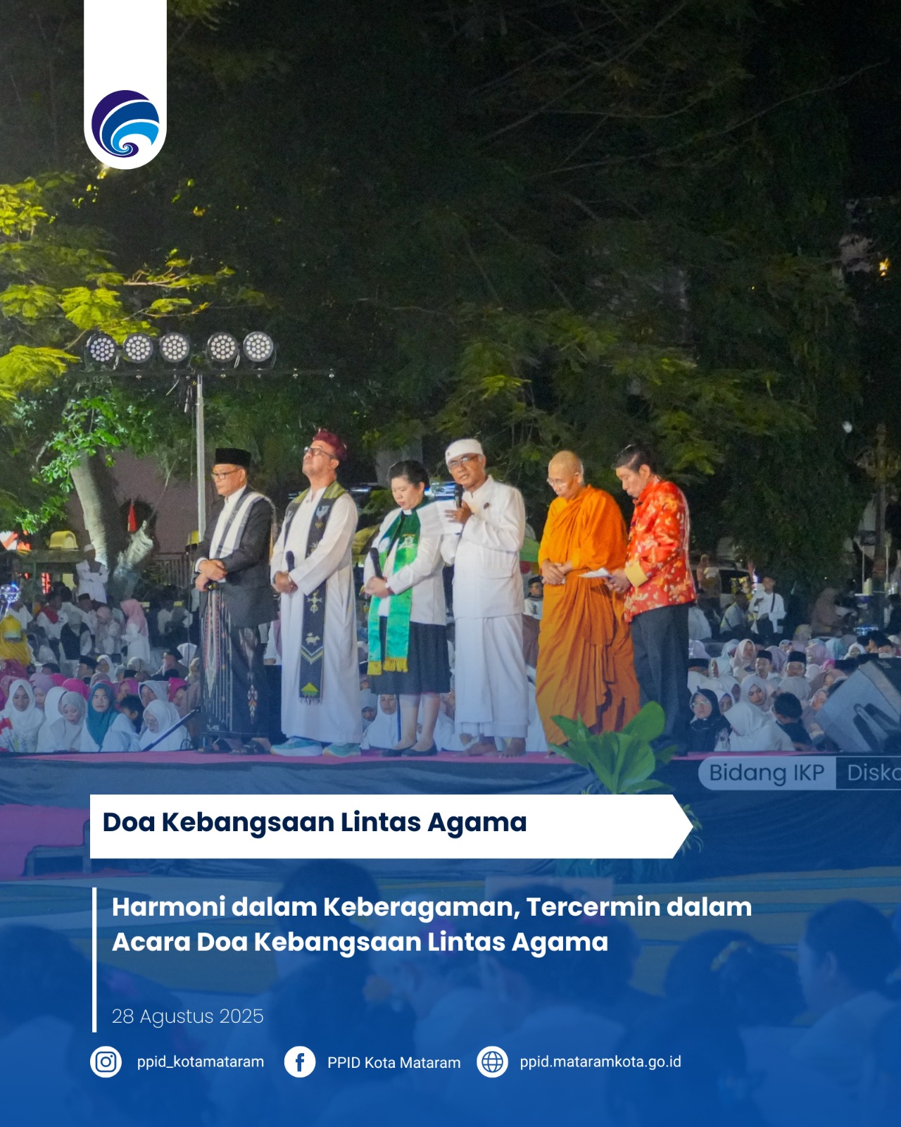 Harmoni dalam Keberagaman, Tercermin dalam Acara Doa Kebangsaan Lintas Agama