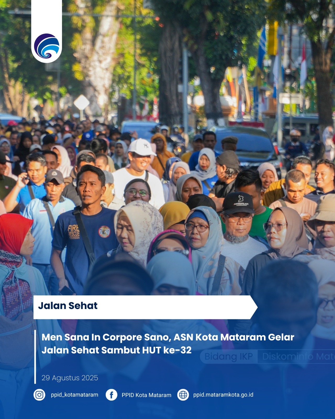Men Sana In Corpore Sano, ASN Kota Mataram Gelar Jalan Sehat Sambut HUT ke-32
