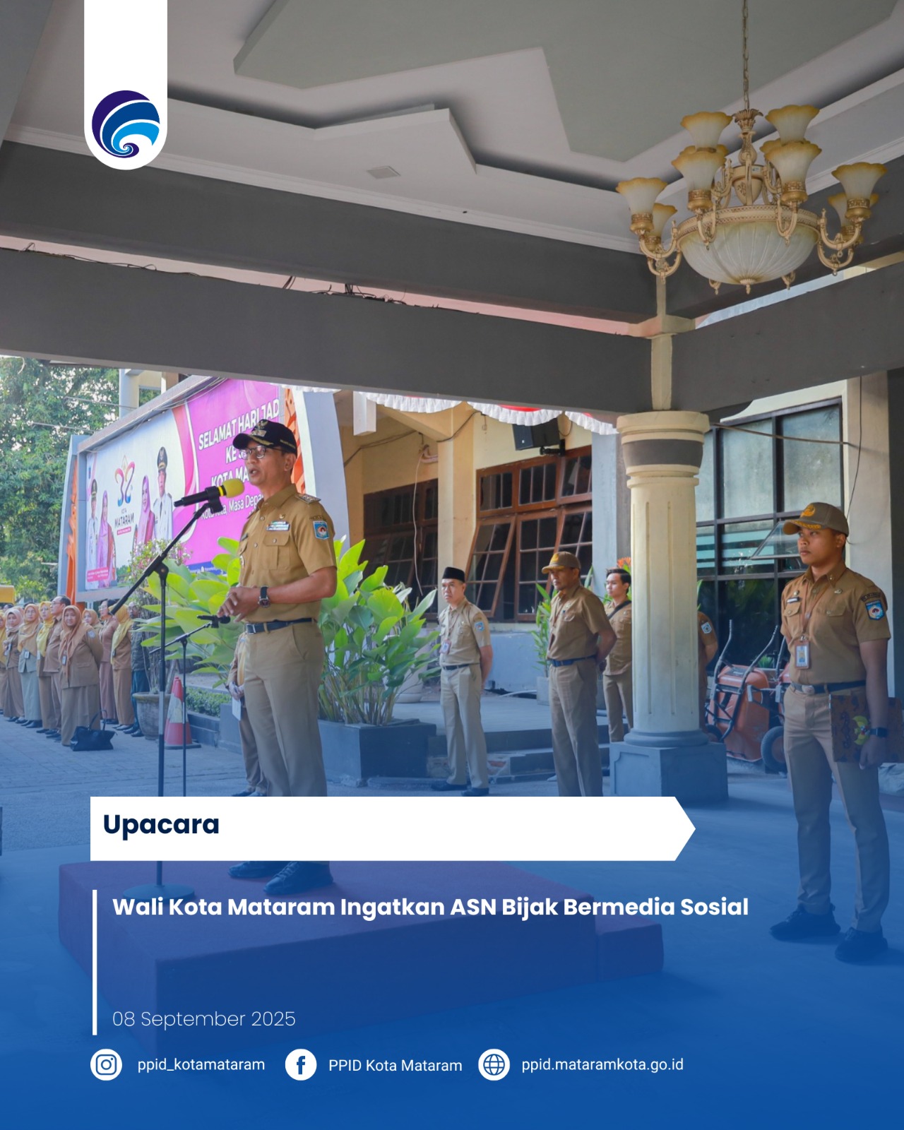 Wali Kota Mataram Ingatkan ASN Bijak Bermedia Sosial