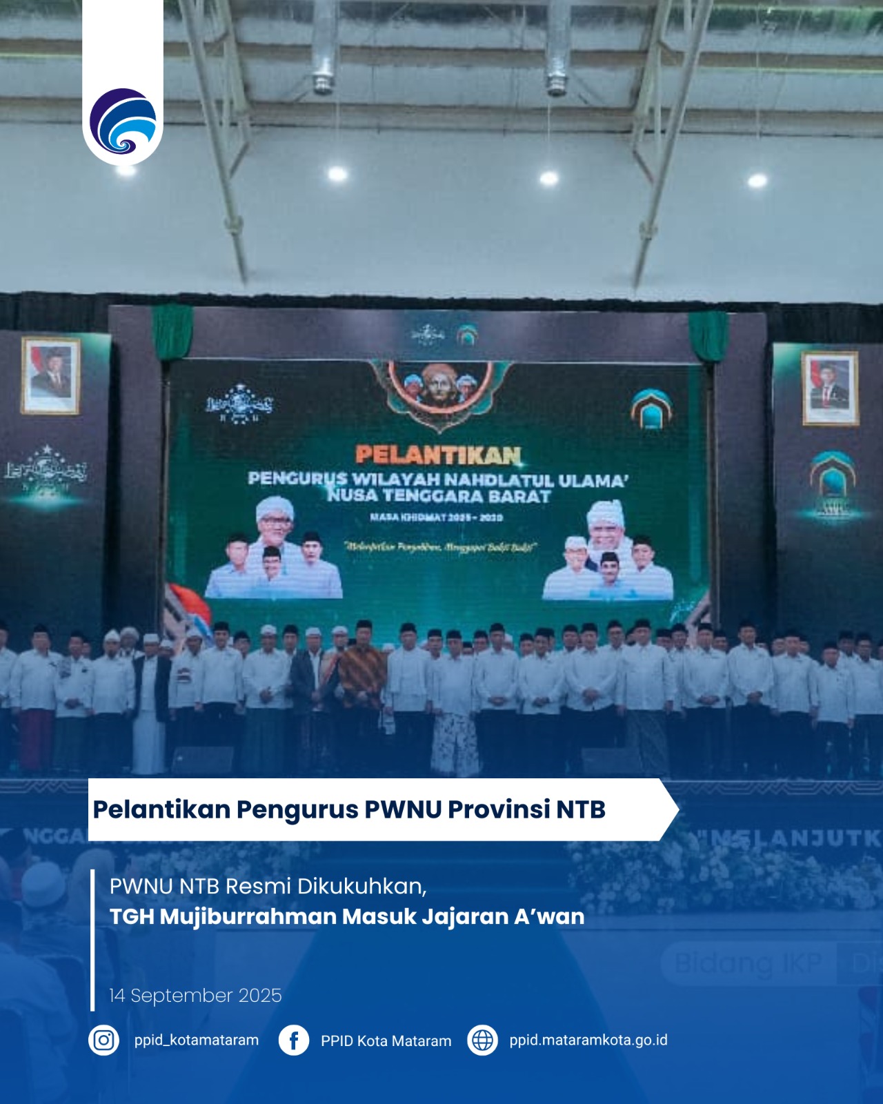 PWNU NTB Resmi Dikukuhkan, TGH Mujiburrahman Masuk Jajaran A’wan