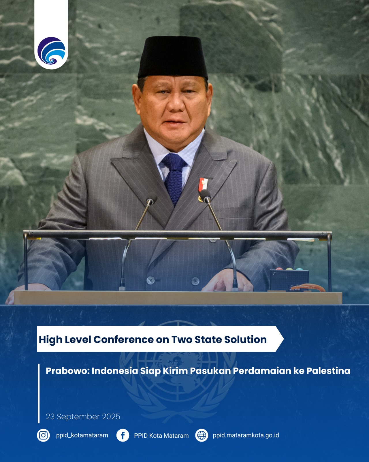 Prabowo: Indonesia Siap Kirim Pasukan Perdamaian ke Palestina