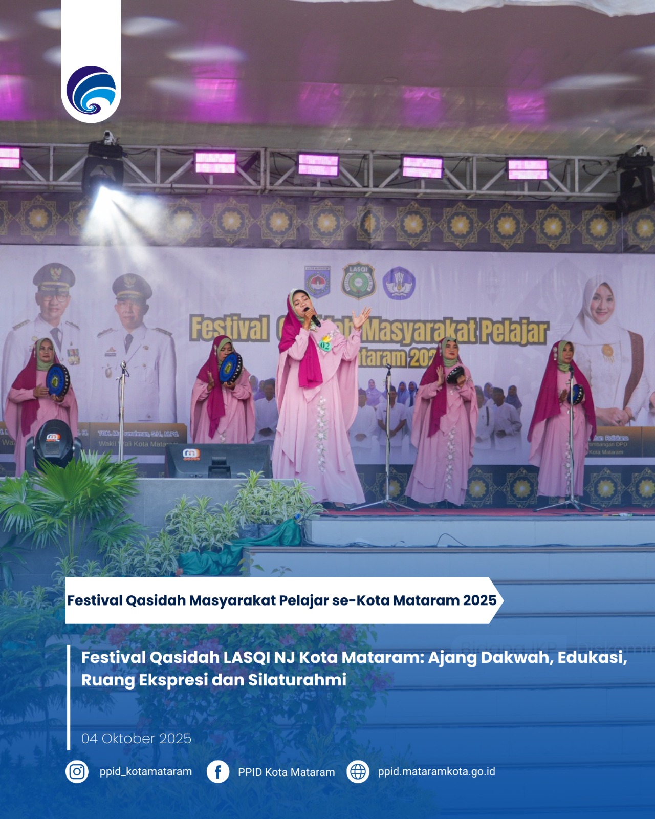 Festival Qasidah LASQI NJ Kota Mataram: Ajang Dakwah, Edukasi, Ruang Ekspresi dan Silaturahmi