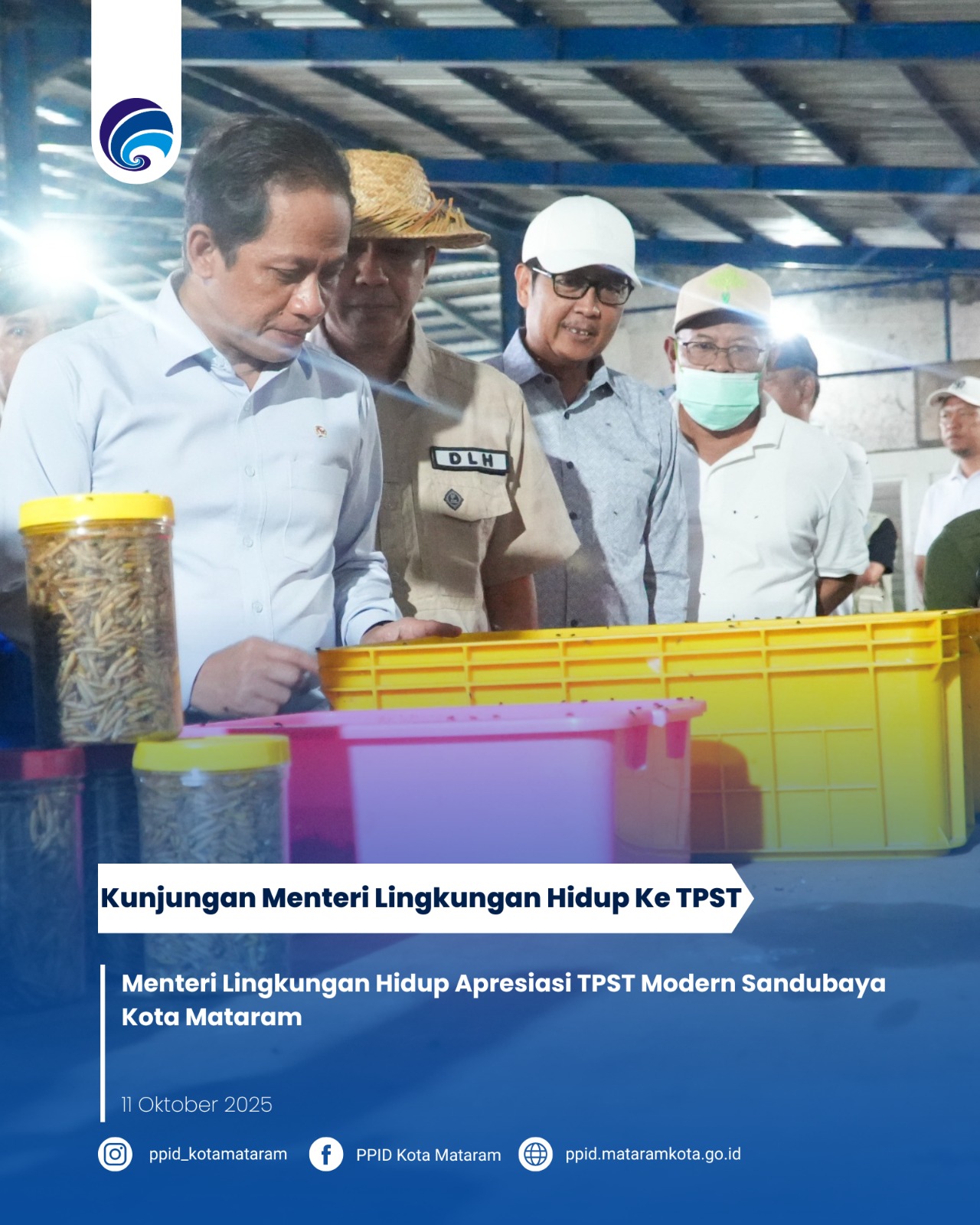 Menteri Lingkungan Hidup Apresiasi TPST Modern Sandubaya Kota Mataram