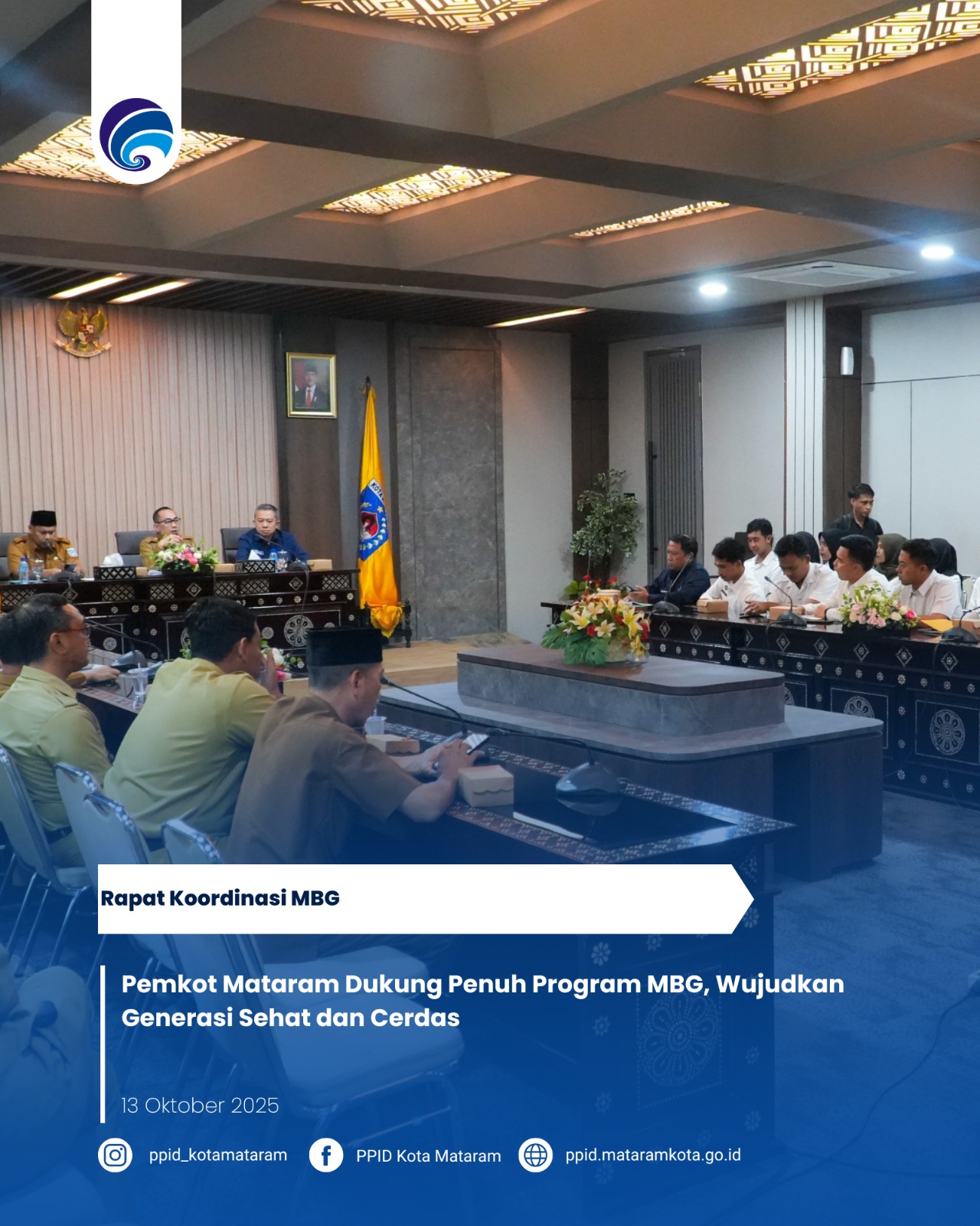 Pemkot Mataram Dukung Penuh Program MBG, Wujudkan Generasi Sehat dan Cerdas