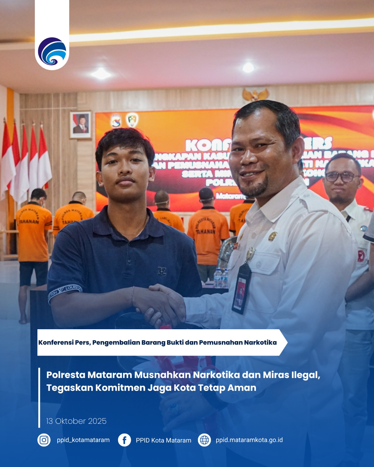 Polresta Mataram Musnahkan Narkotika dan Miras Ilegal, Tegaskan Komitmen Jaga Kota Tetap Aman