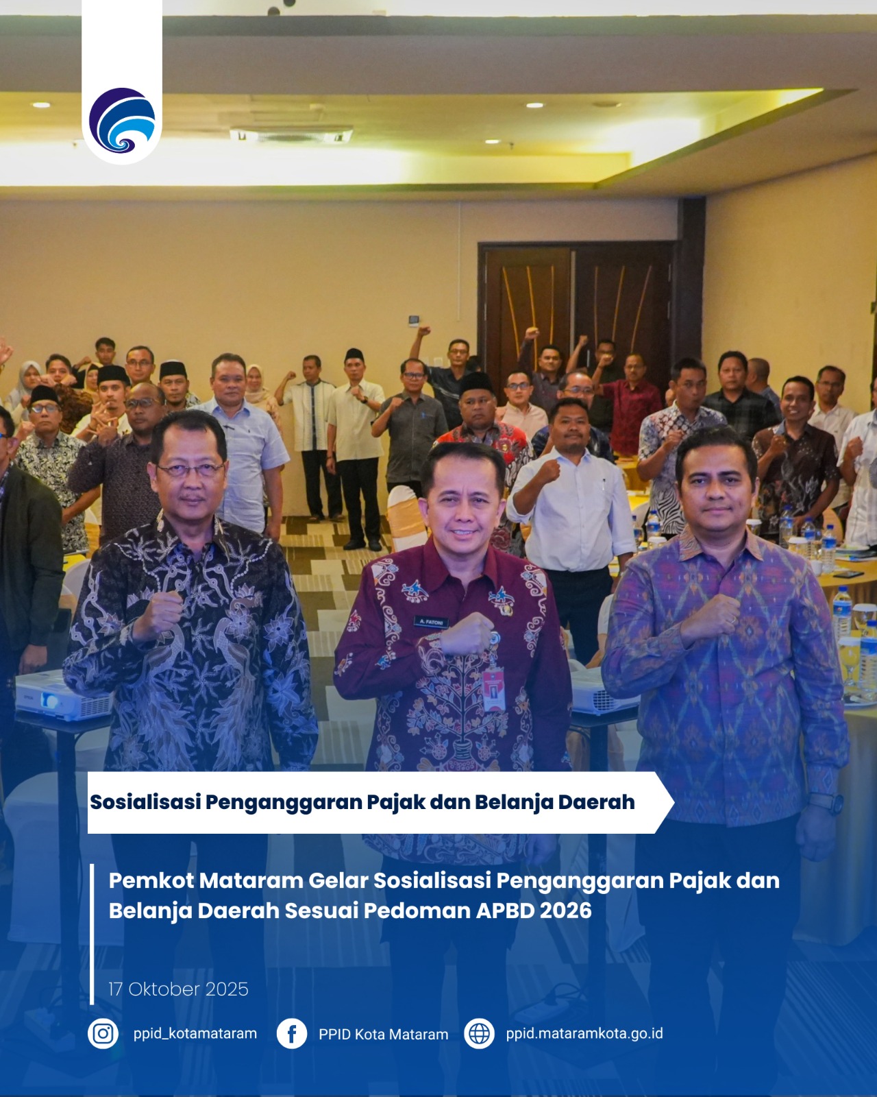 Pemkot Mataram Gelar Sosialisasi Penganggaran Pajak dan Belanja Daerah Sesuai Pedoman APBD 2026