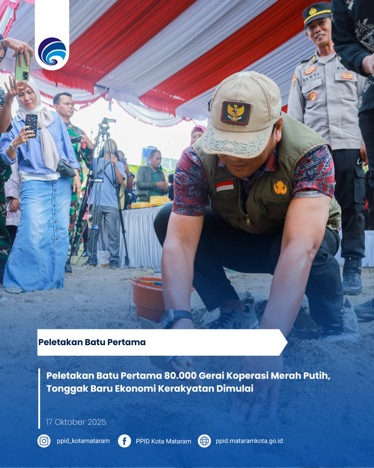 Peletakan Batu Pertama 80.000 Gerai Koperasi Merah Putih, Tonggak Baru Ekonomi Kerakyatan Dimulai