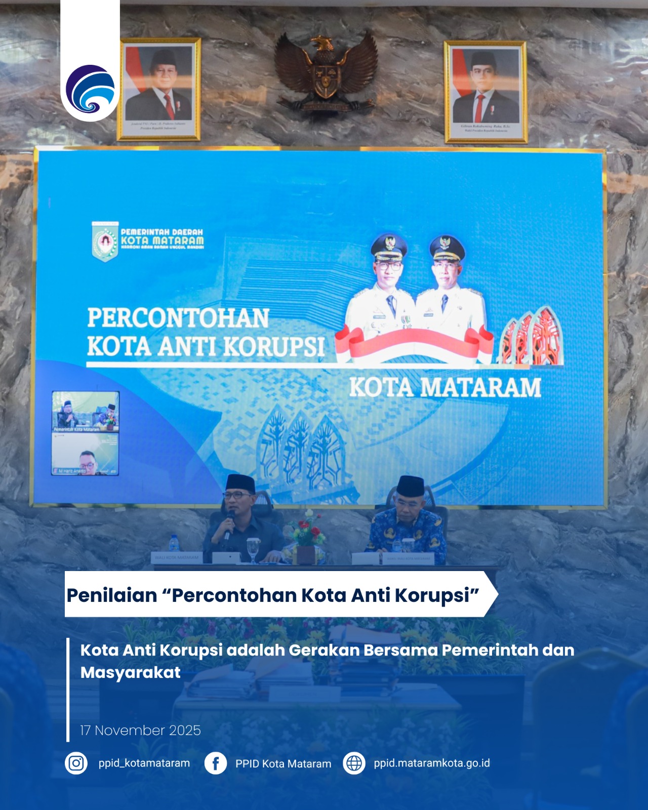Kota Anti Korupsi adalah Gerakan Bersama Pemerintah dan Masyarakat