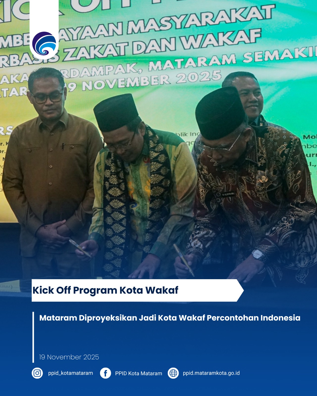 Mataram Diproyeksikan Jadi Kota Wakaf Percontohan Indonesia