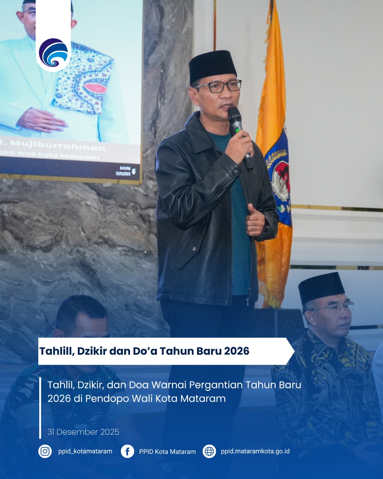Tahlil, Dzikir, dan Doa Warnai Pergantian Tahun Baru 2026 di Pendopo Wali Kota Mataram