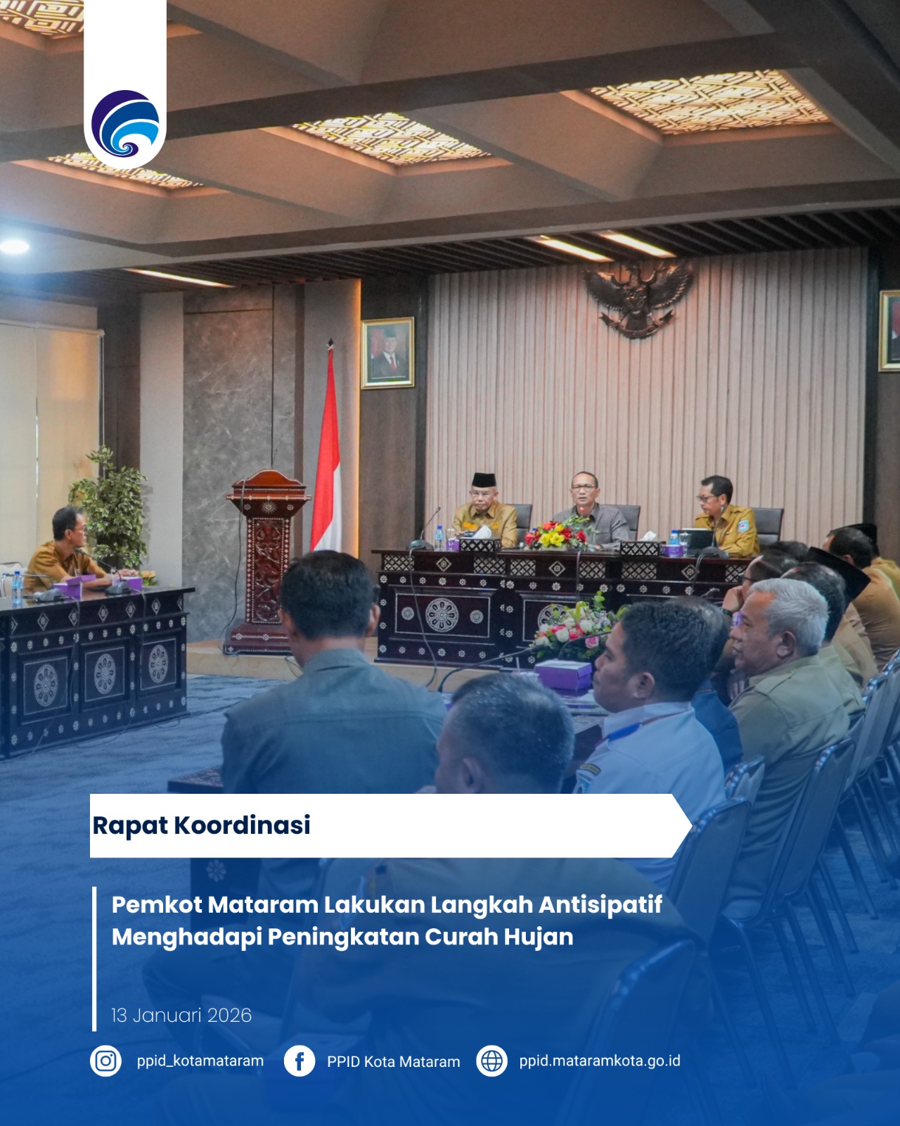 Pemkot Mataram Lakukan Langkah Antisipatif Menghadapi Peningkatan Curah Hujan