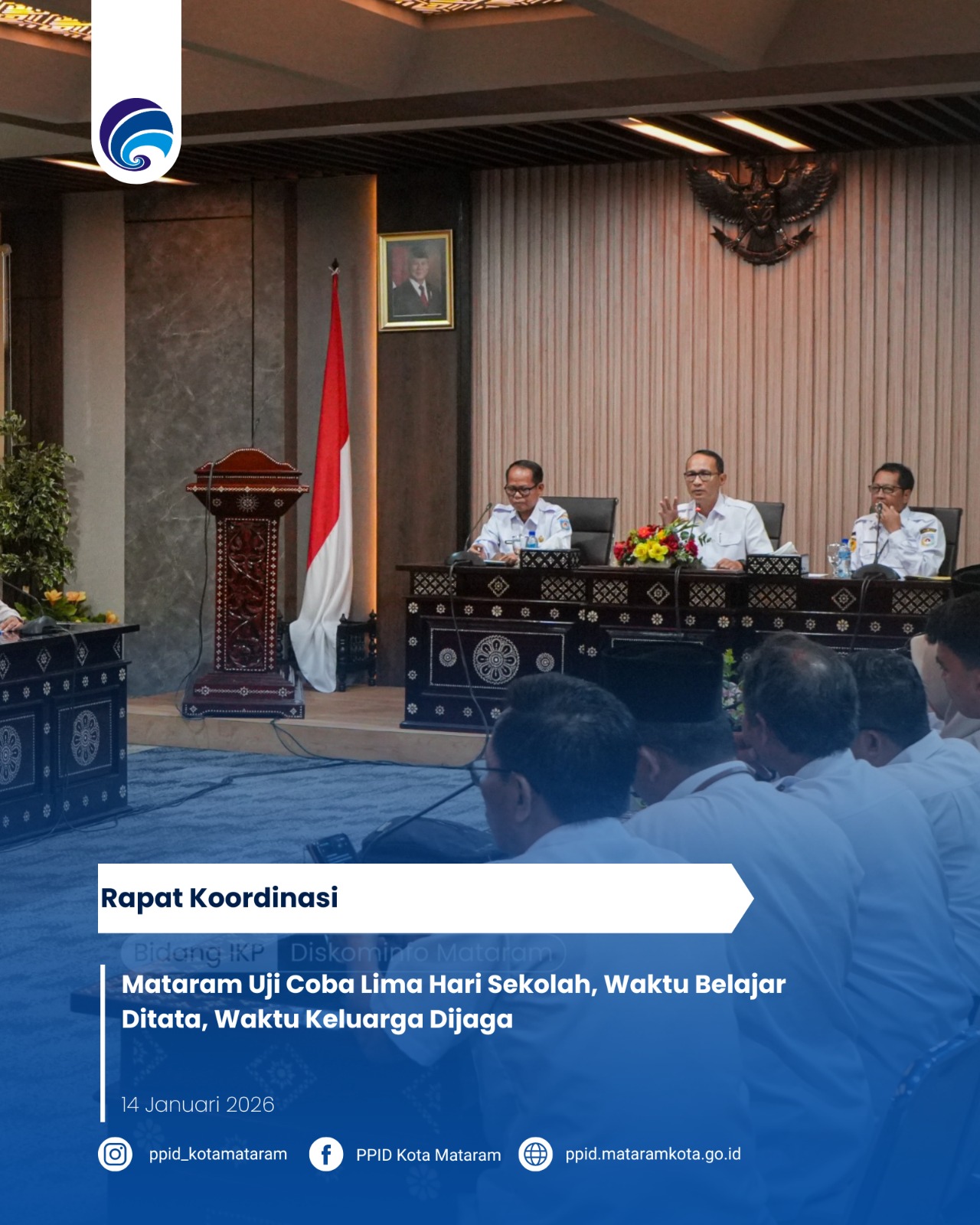 Mataram Uji Coba Lima Hari Sekolah, Waktu Belajar Ditata, Waktu Keluarga Dijaga